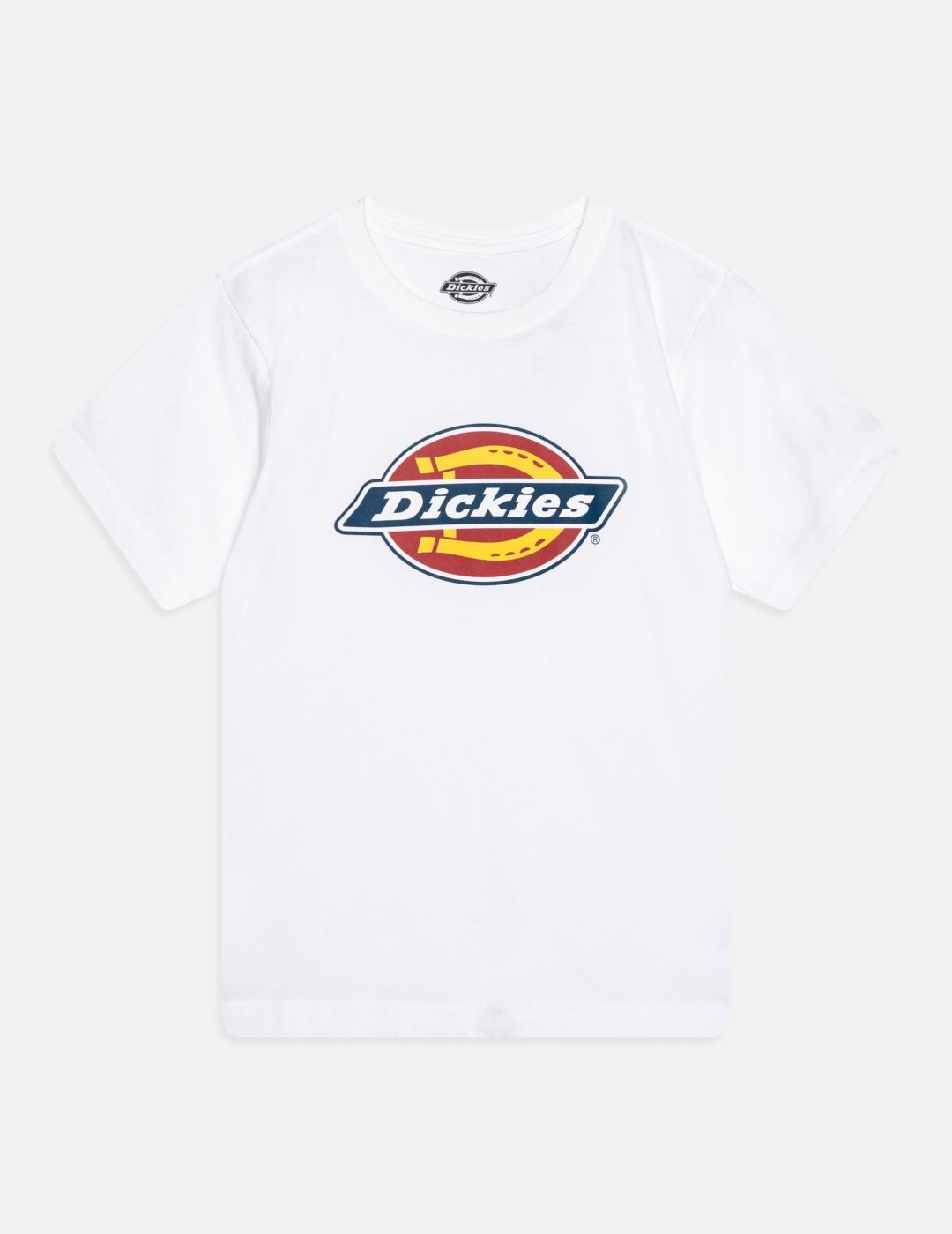 Camiseta Dickies blanca para niños: estilo clásico y durabilidad.