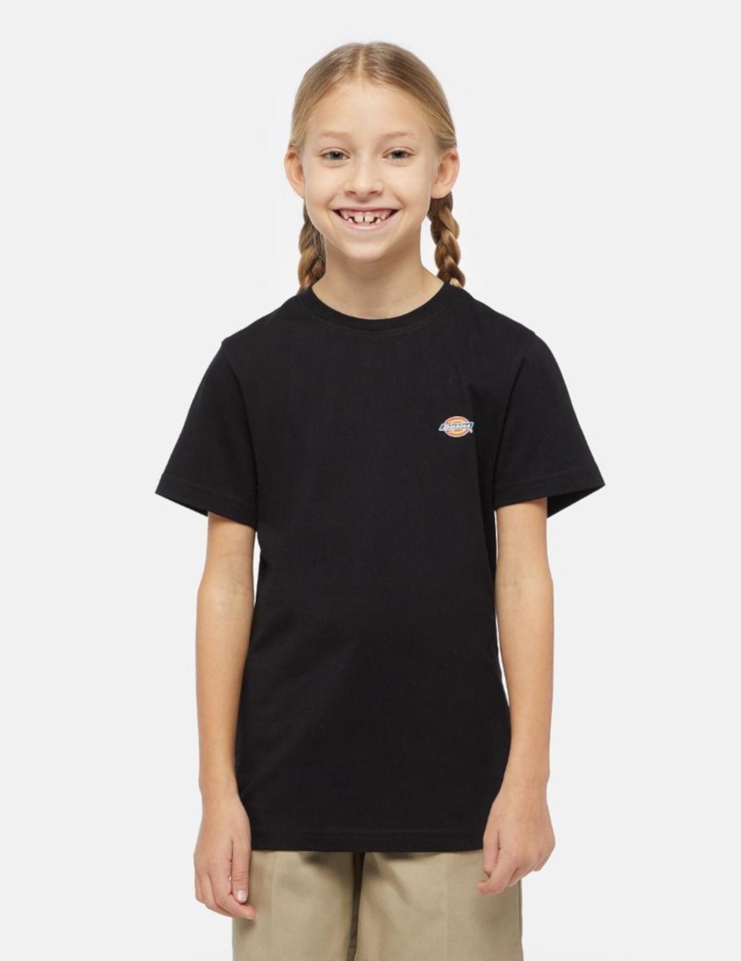 Camiseta Dickies negra para niño: estilo casual y duradero