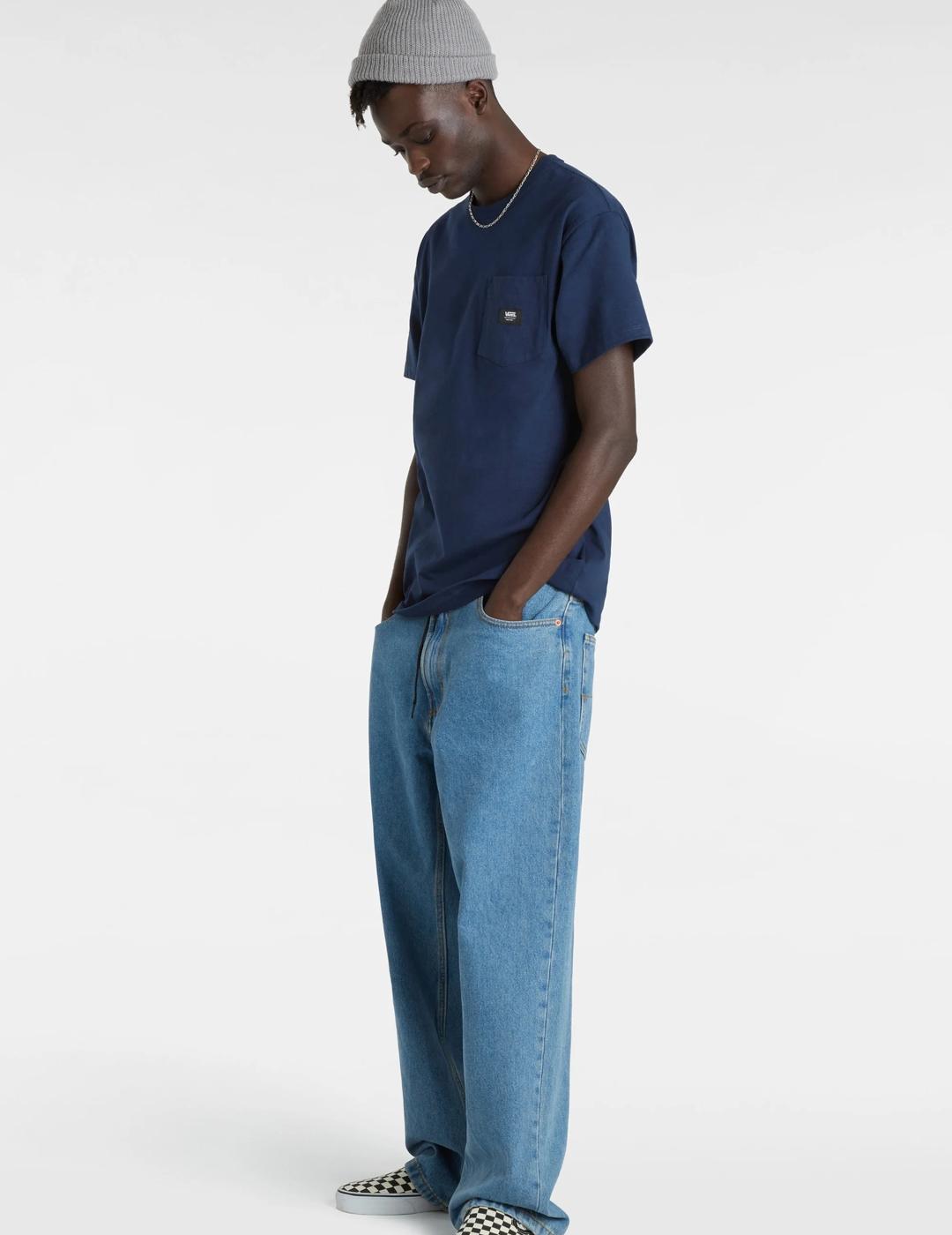 VANS CAMISETA POCKET DRESS BLUE