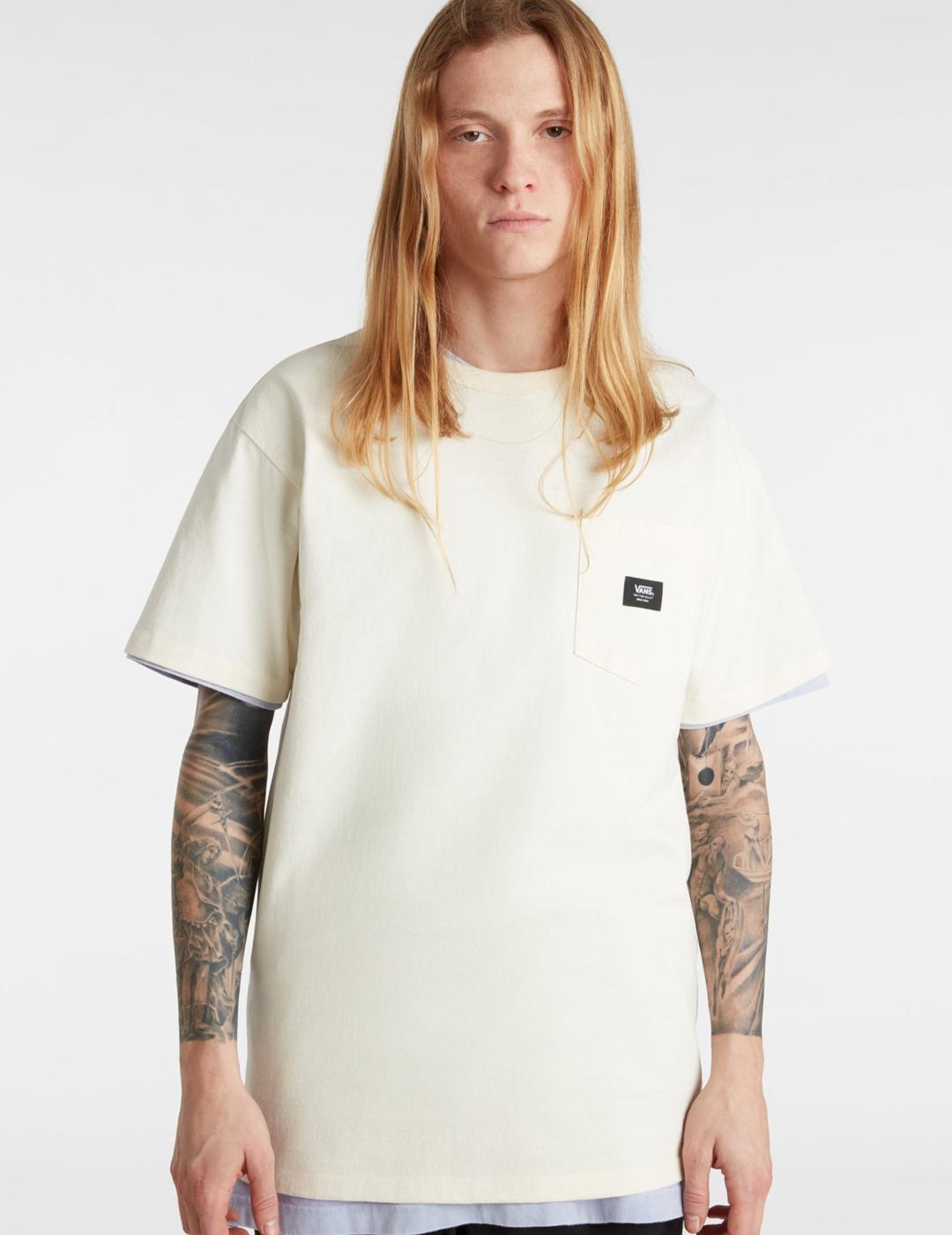 VANS CAMISETA POCKET ANTIQUE WHITE