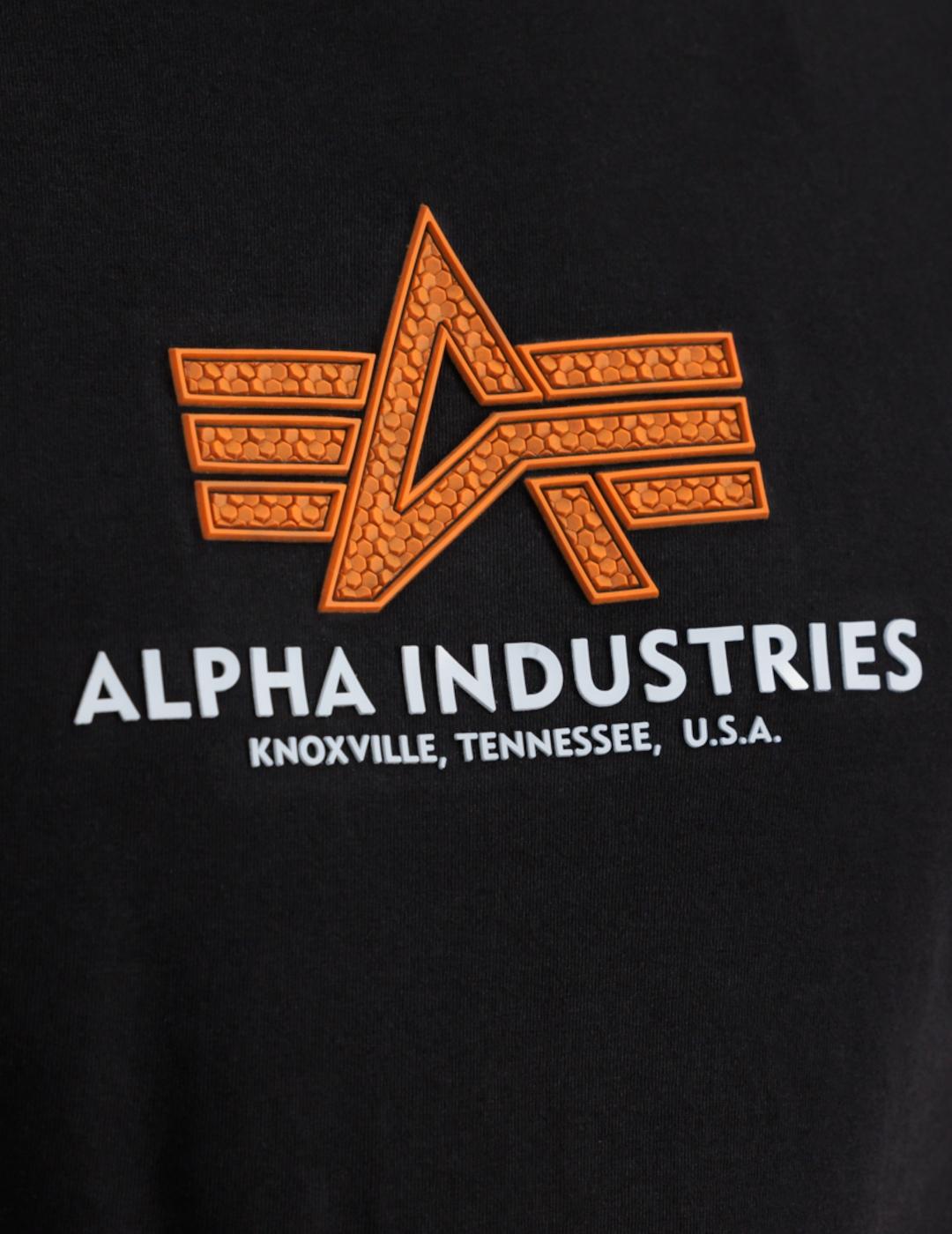 ALPHA CAMISETA RUBBER NEGRA