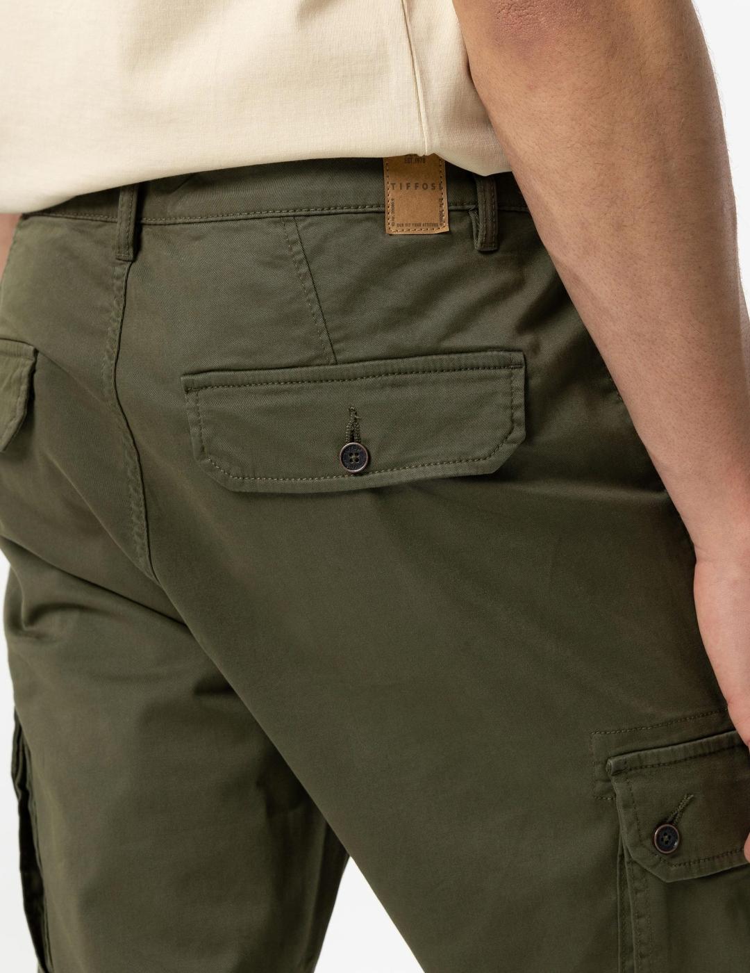 TIFFOSI CHINO CARGO COMFORT VERDE