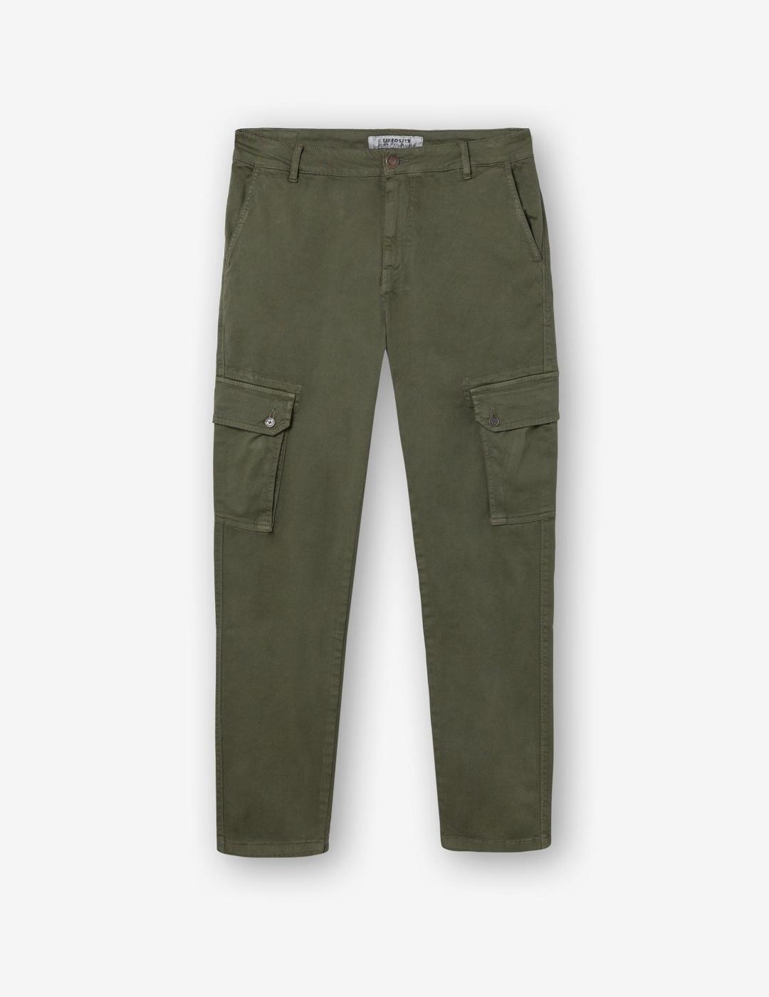 TIFFOSI CHINO CARGO COMFORT VERDE