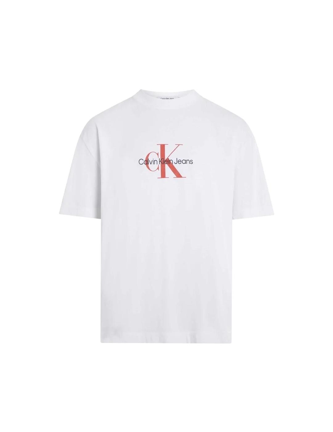 CALVIN KLEIN CAMISETA MONOLOGO BLANCA