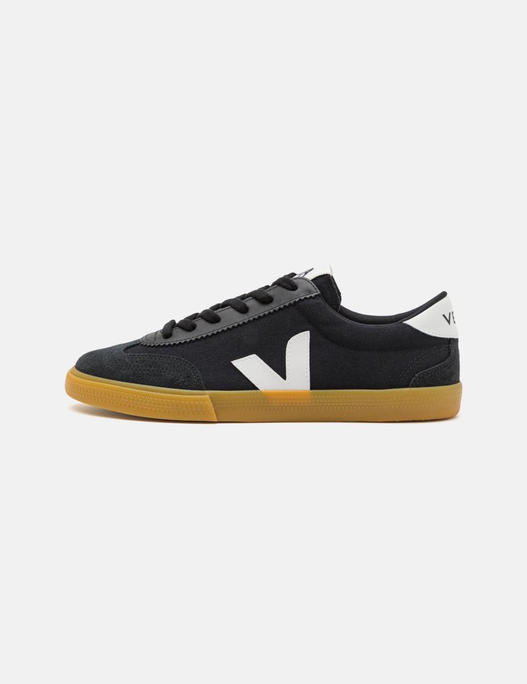 VEJA CANVAS VOLLEY BLACK WHITE