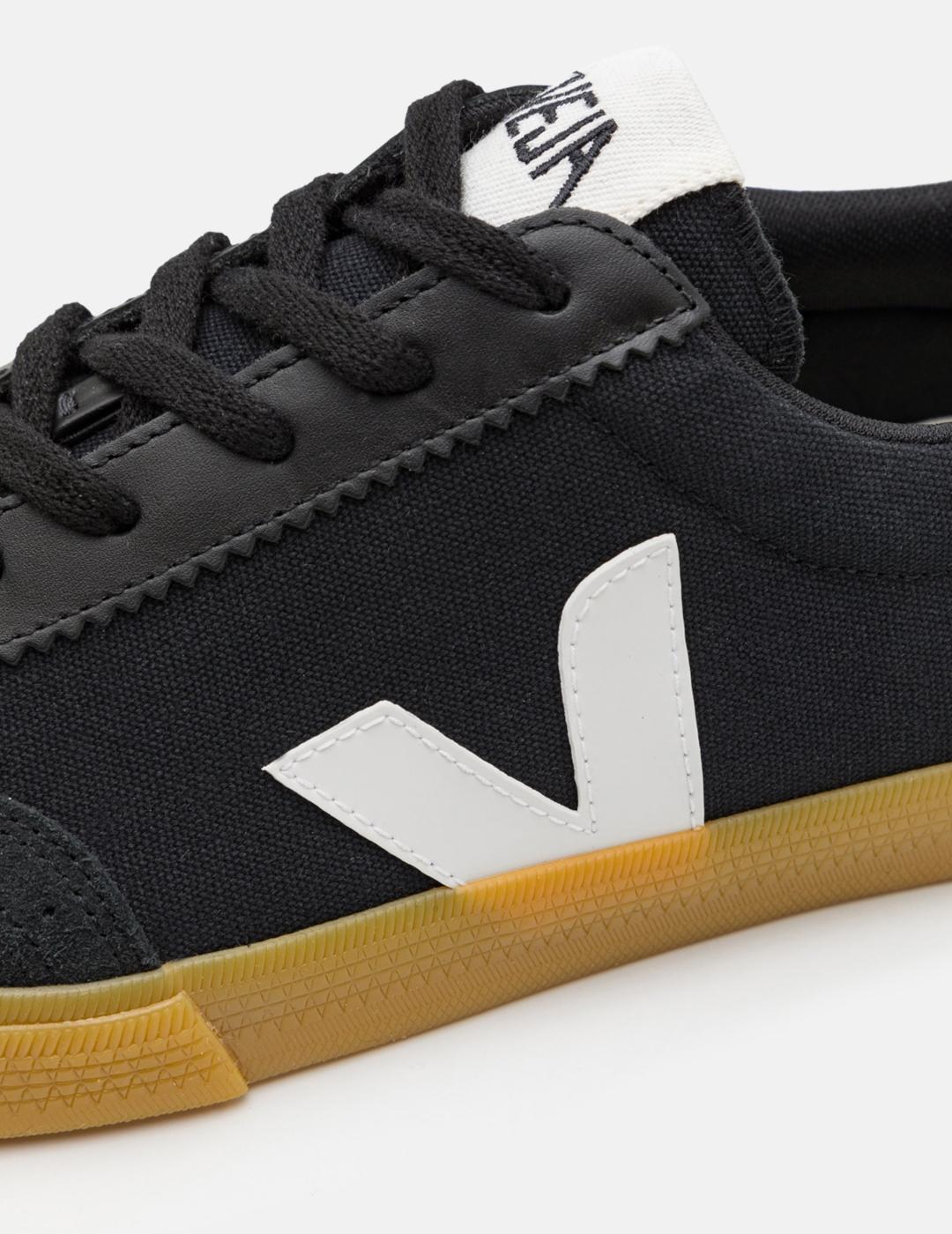 VEJA CANVAS VOLLEY BLACK WHITE