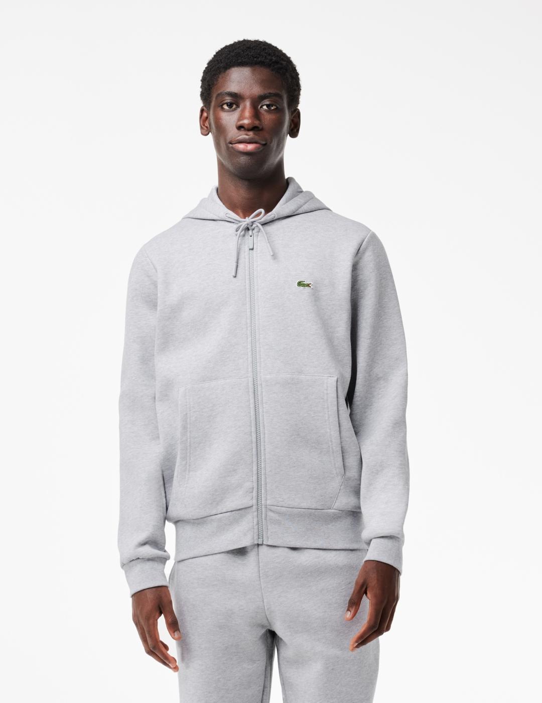 LACOSTE HOODIE ZIP GRIS VIGORÉ
