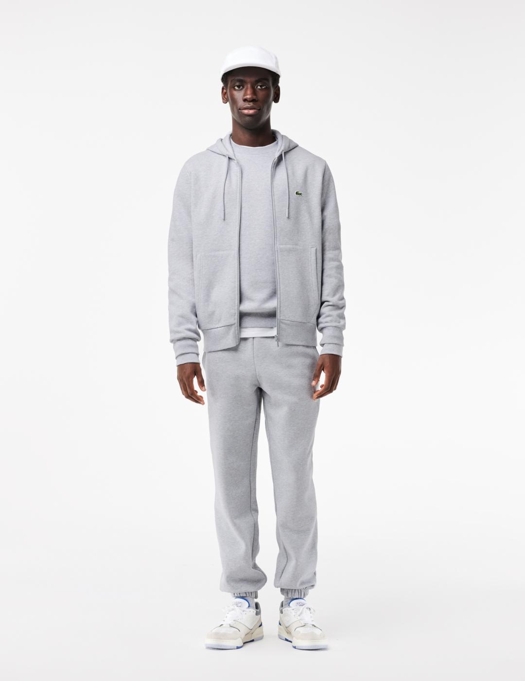 LACOSTE HOODIE ZIP GRIS VIGORÉ