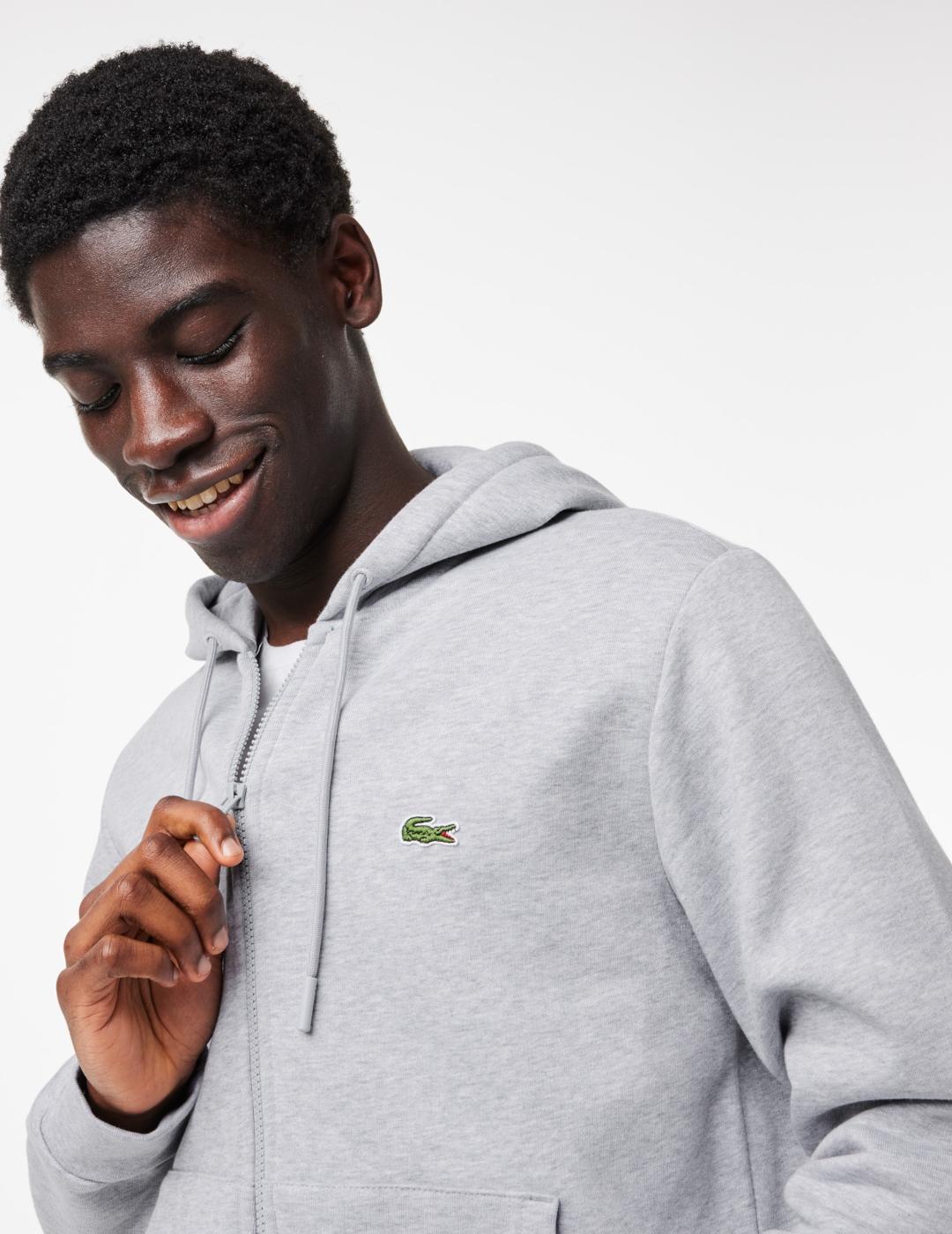 LACOSTE HOODIE ZIP GRIS VIGORÉ