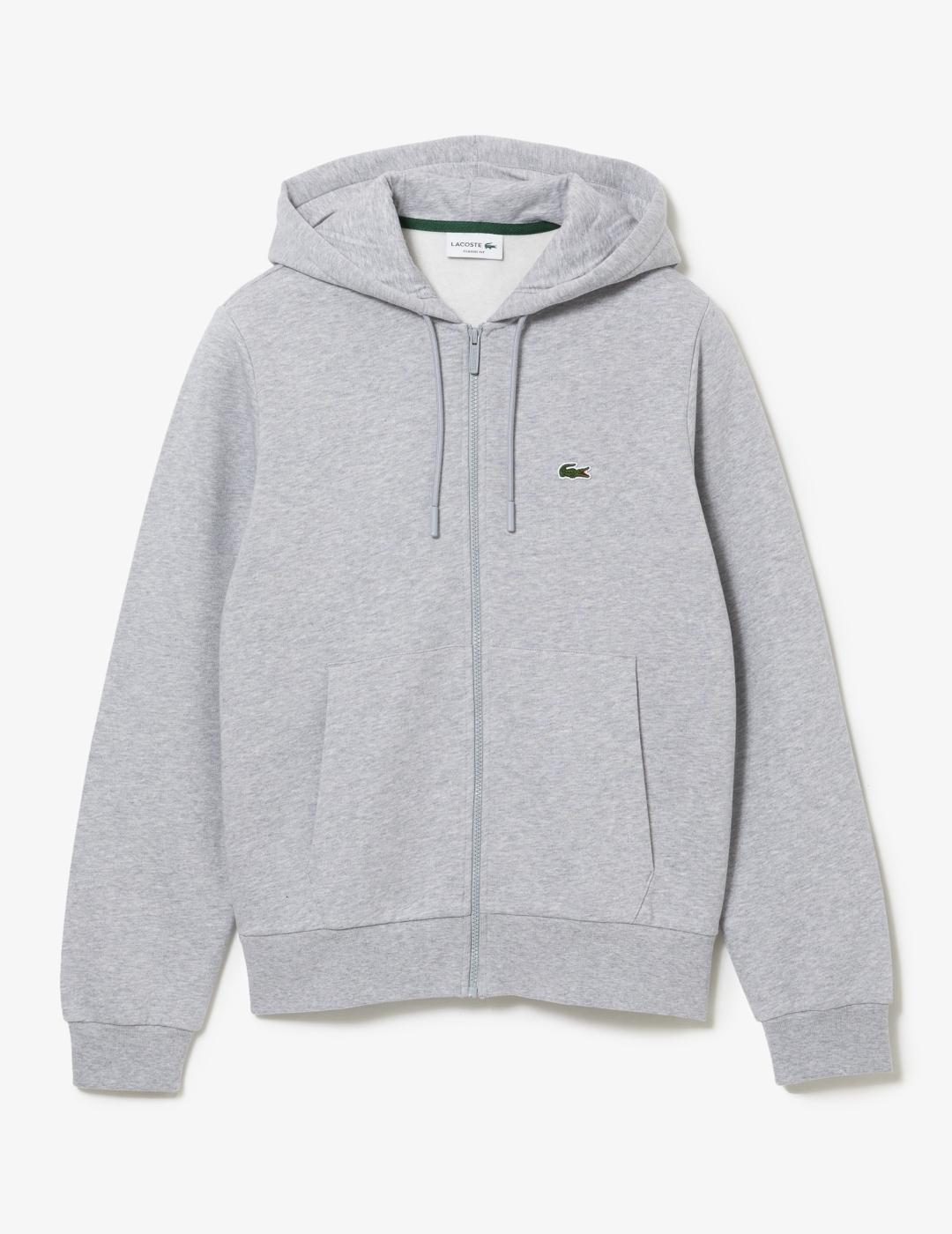 LACOSTE HOODIE ZIP GRIS VIGORÉ