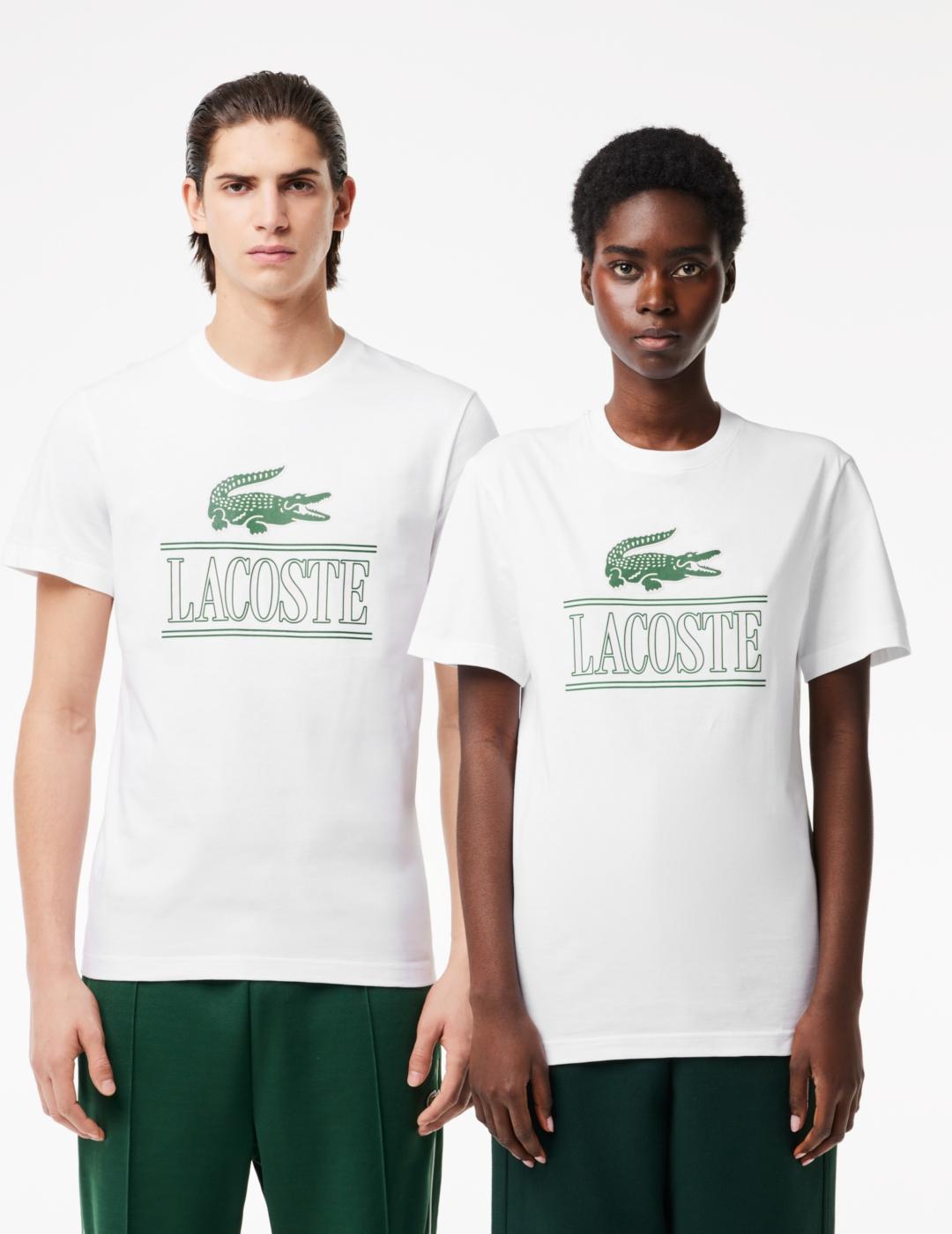 LACOSTE CAMISETA BLANCA REGULAR FIT