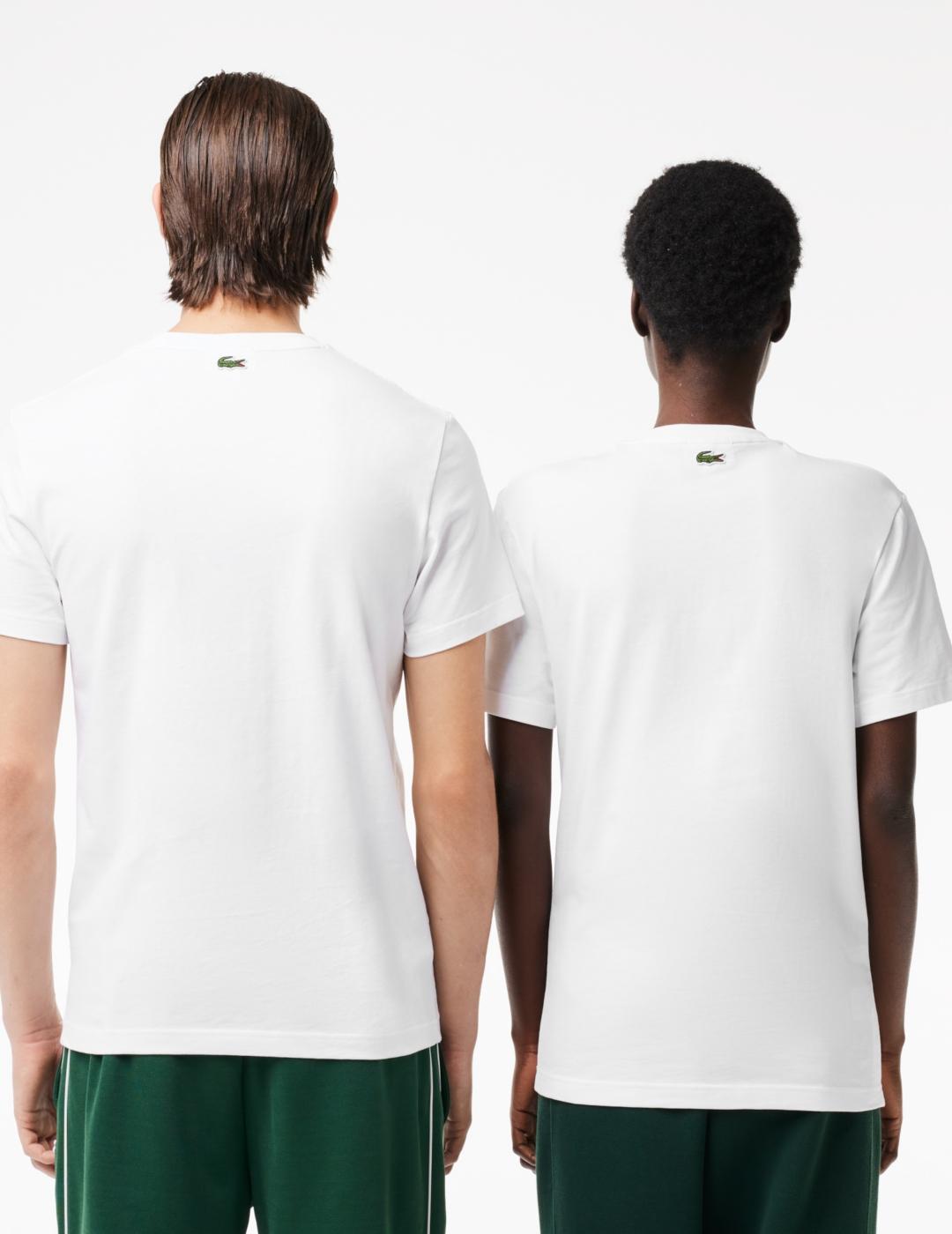 LACOSTE CAMISETA BLANCA REGULAR FIT
