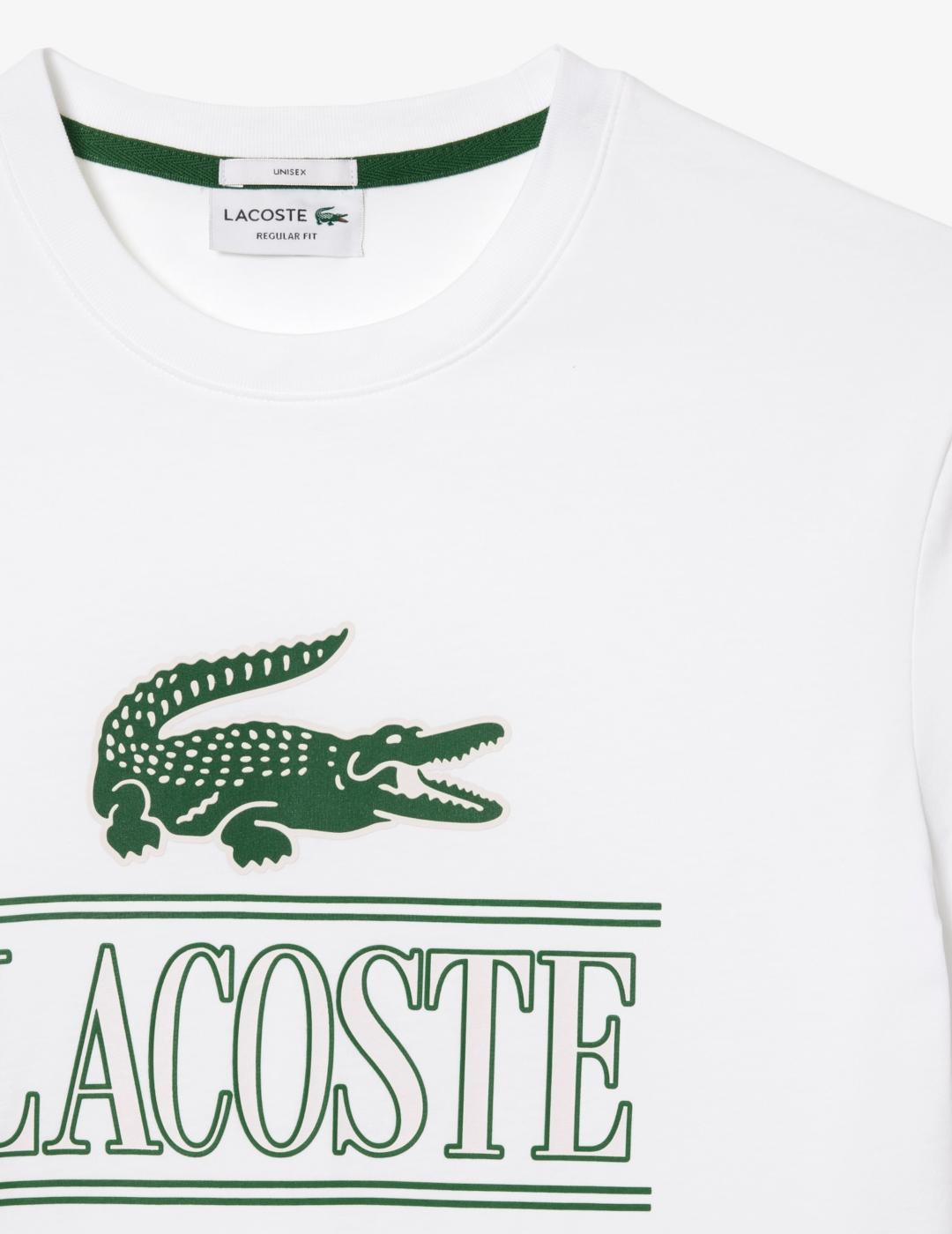 LACOSTE CAMISETA BLANCA REGULAR FIT