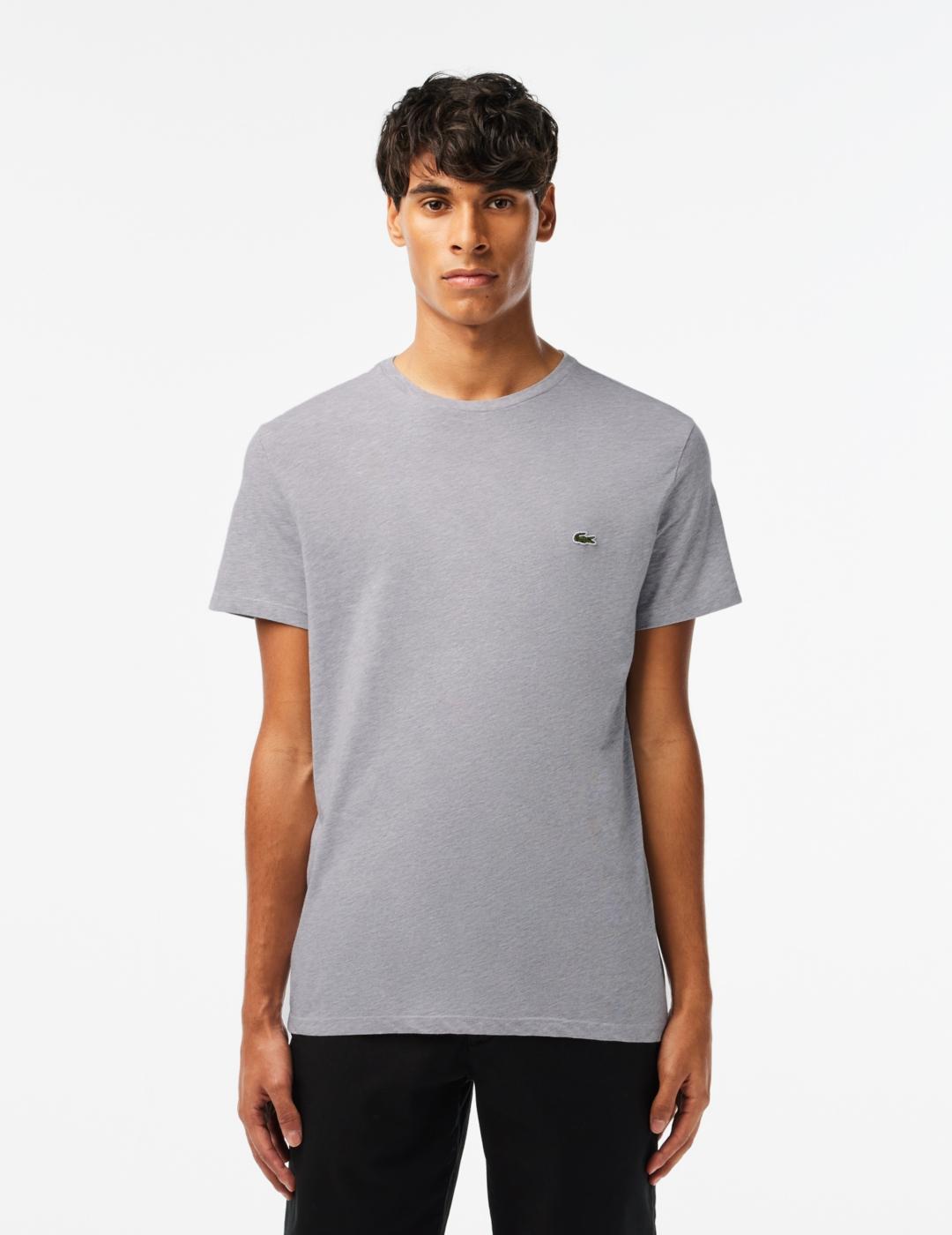 LACOSTE CAMISETA GRIS REGULAR FIT
