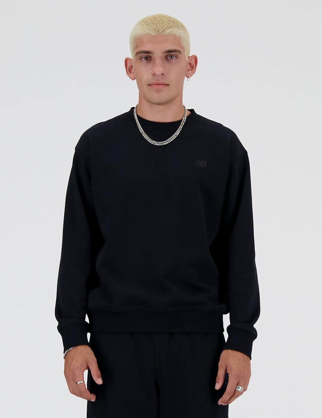 NEW BALANCE SUDADERA TERRY NEGRA