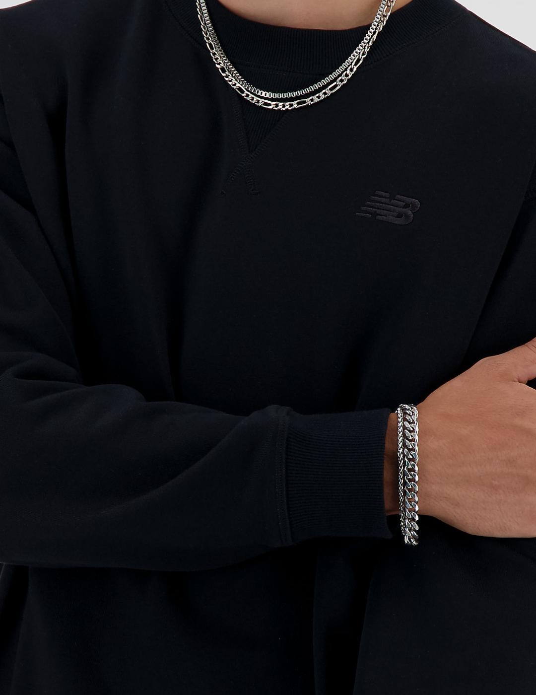 NEW BALANCE SUDADERA TERRY NEGRA