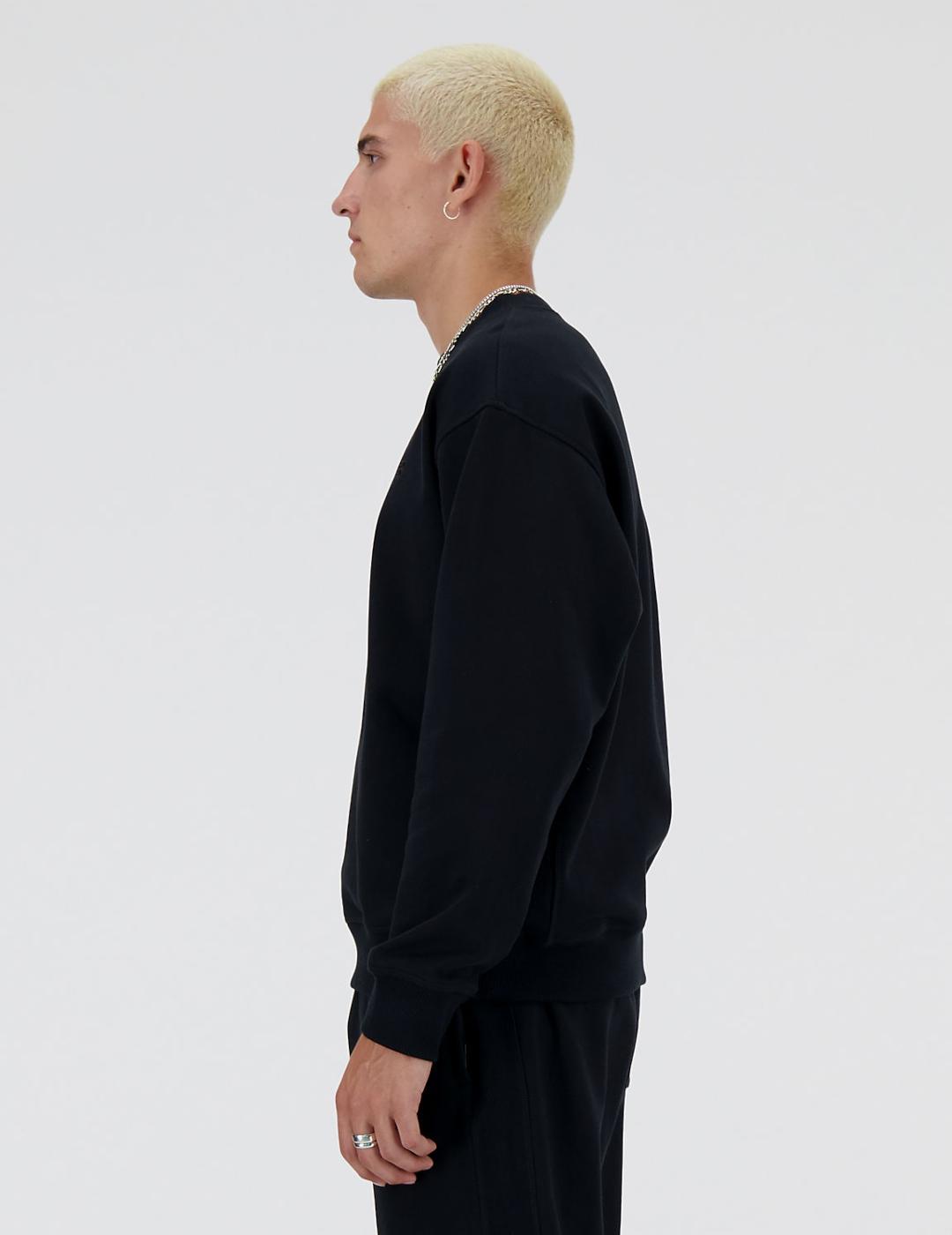 NEW BALANCE SUDADERA TERRY NEGRA