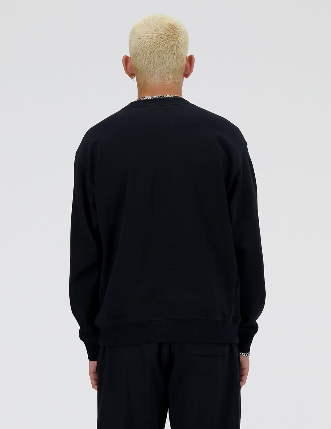 NEW BALANCE SUDADERA TERRY NEGRA