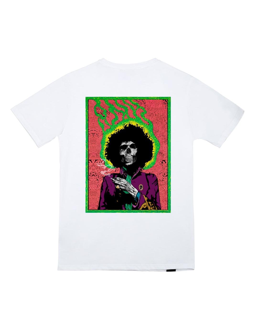 Camiseta blanca Le Crâne: estilo contemporáneo para hombre