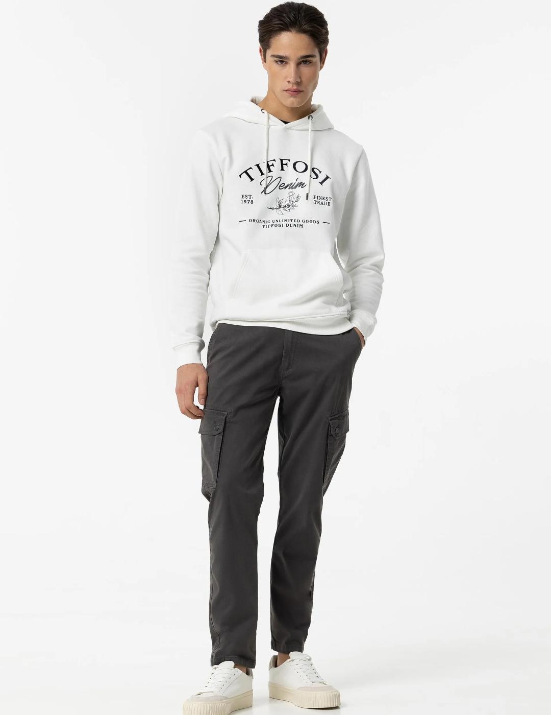 TIFFOSI PANTALÓN CARGO GRIS OSCURO