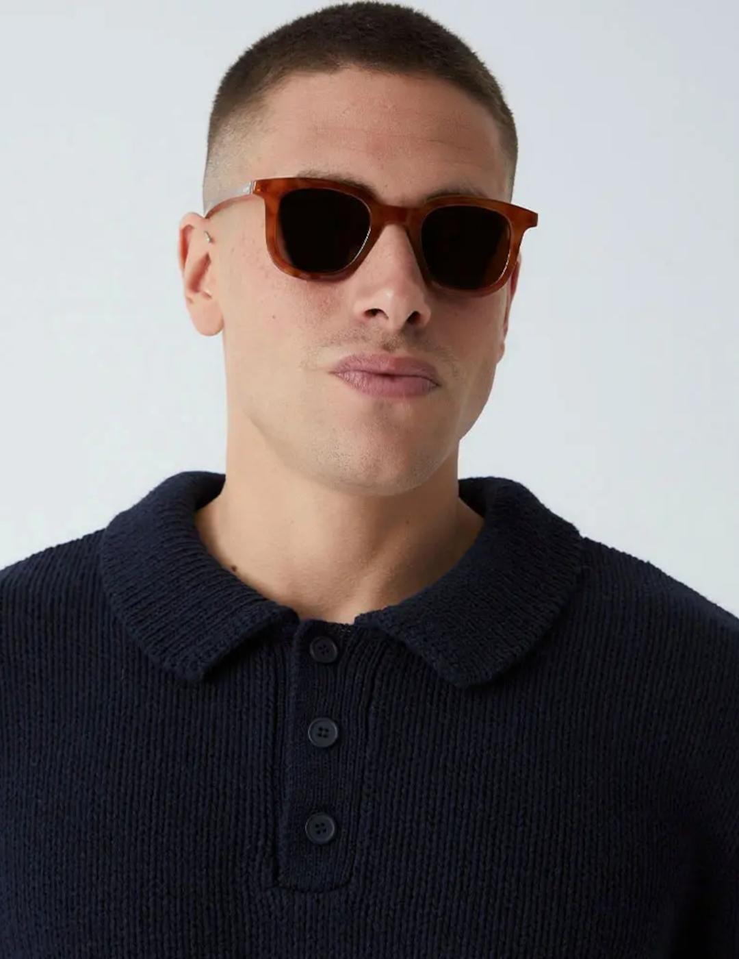 Gafas de sol Parafina Marrón Hombre.