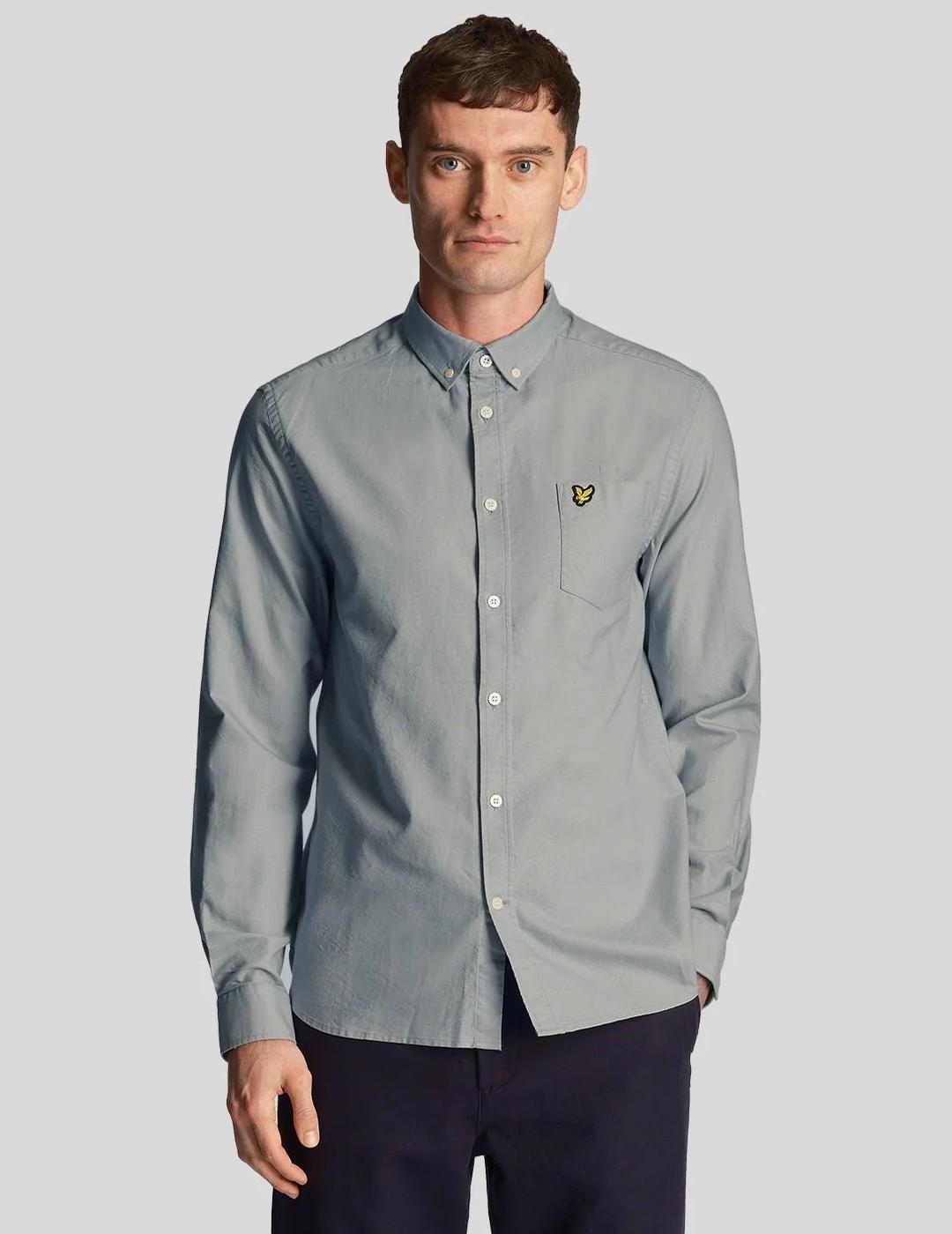 CAMISA LYLE&SCOTT OXFORD SLATE BLUE