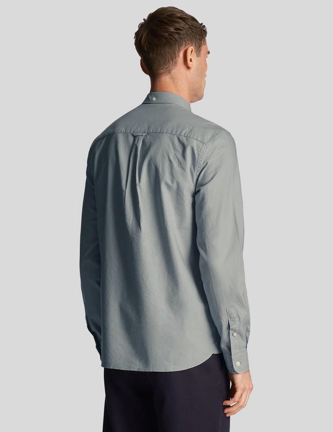 CAMISA LYLE&SCOTT OXFORD SLATE BLUE