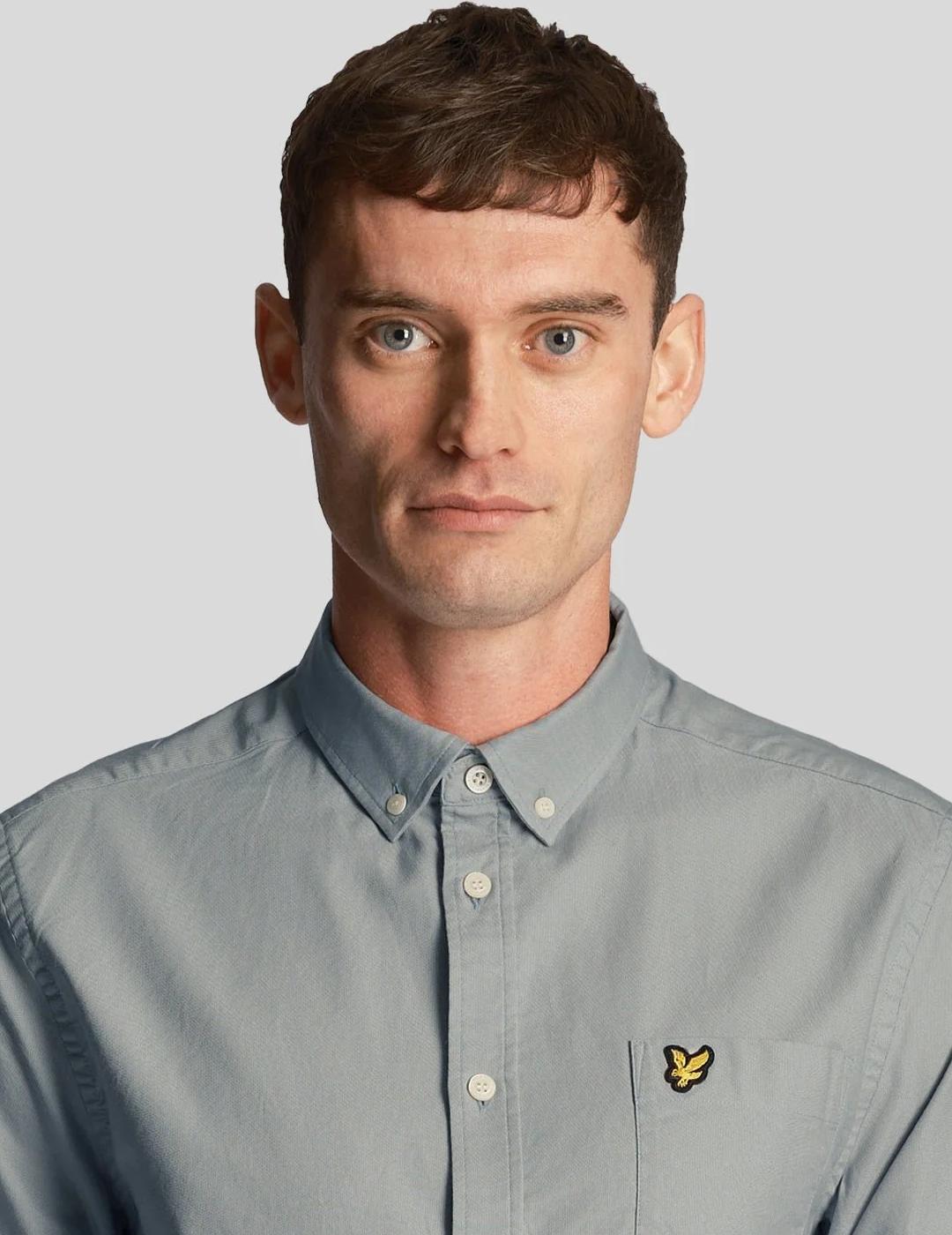CAMISA LYLE&SCOTT OXFORD SLATE BLUE