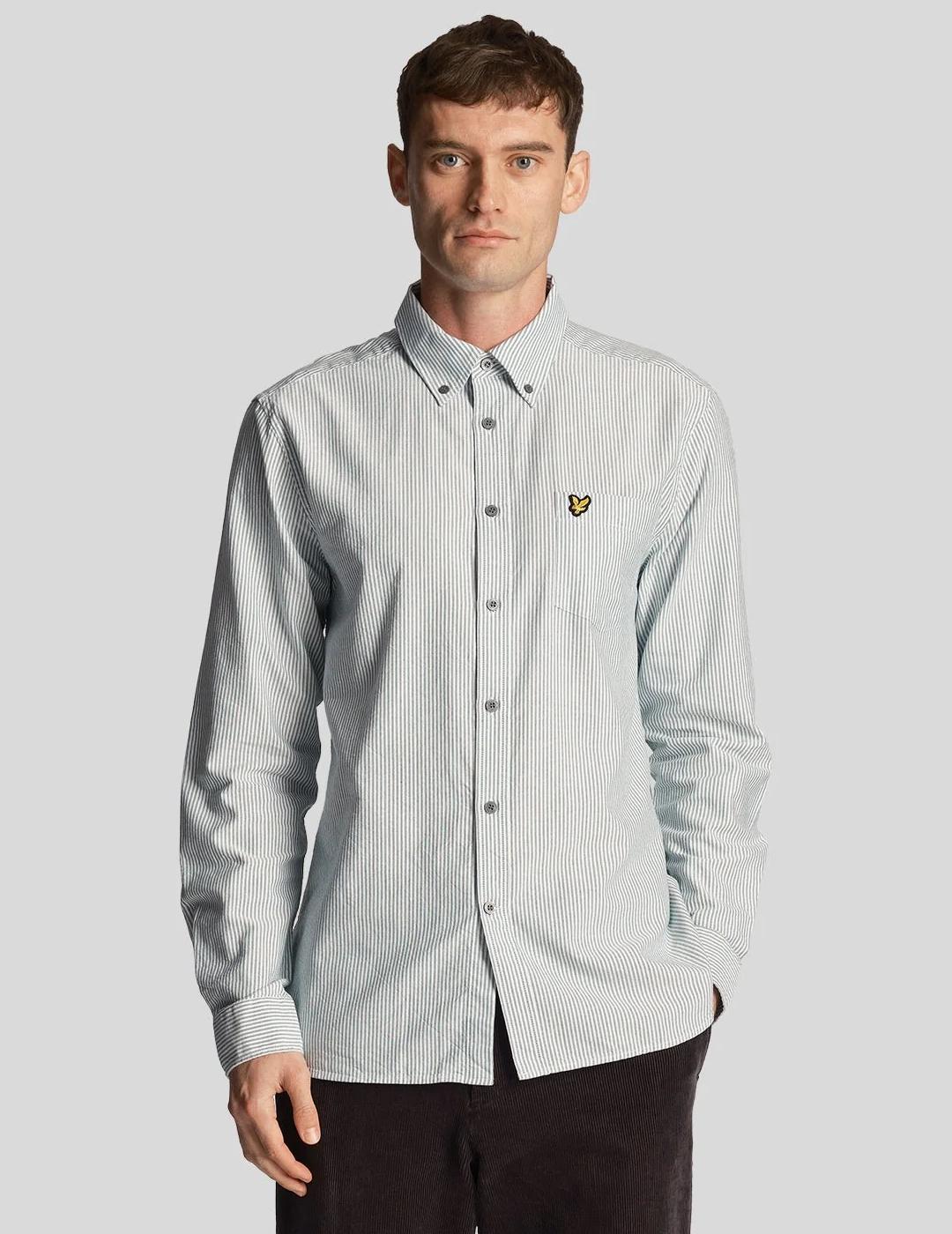 CAMISA LYLE&SCOTT STRIPE GREEN