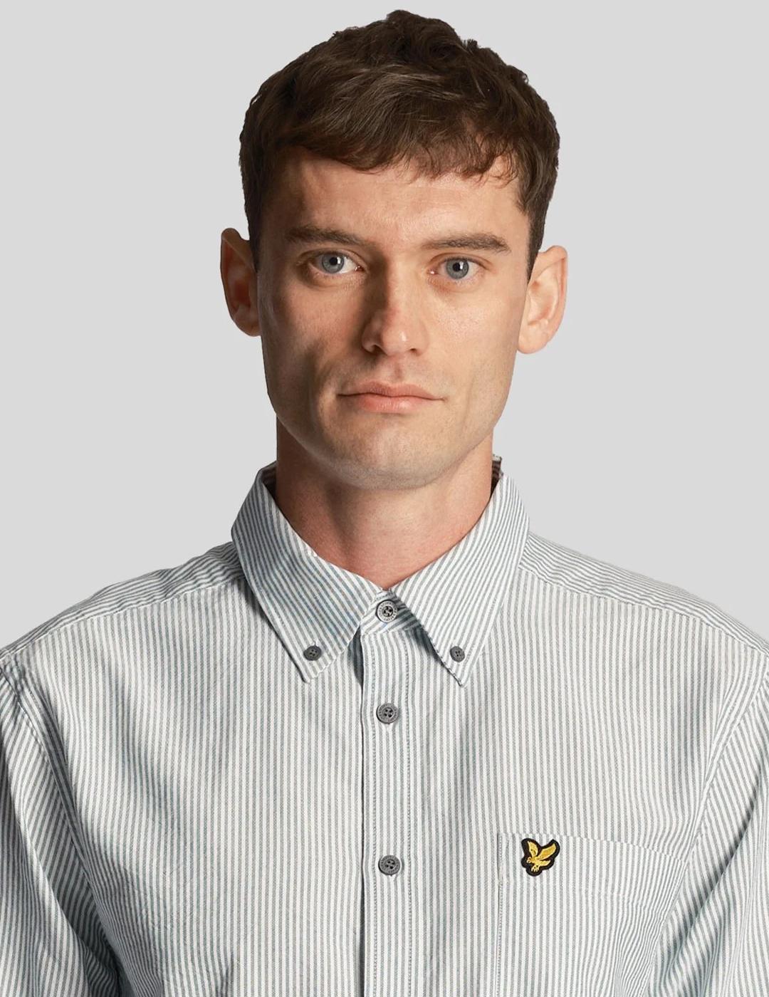 CAMISA LYLE&SCOTT STRIPE GREEN