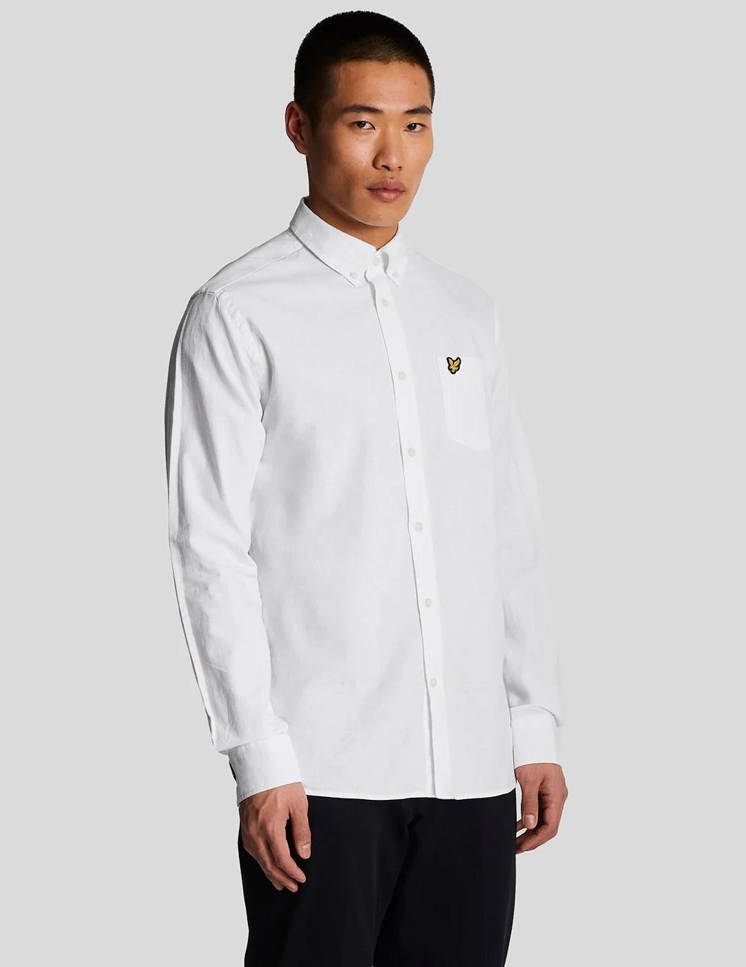 CAMISA LYLE&SCOTT LINO BLANCA