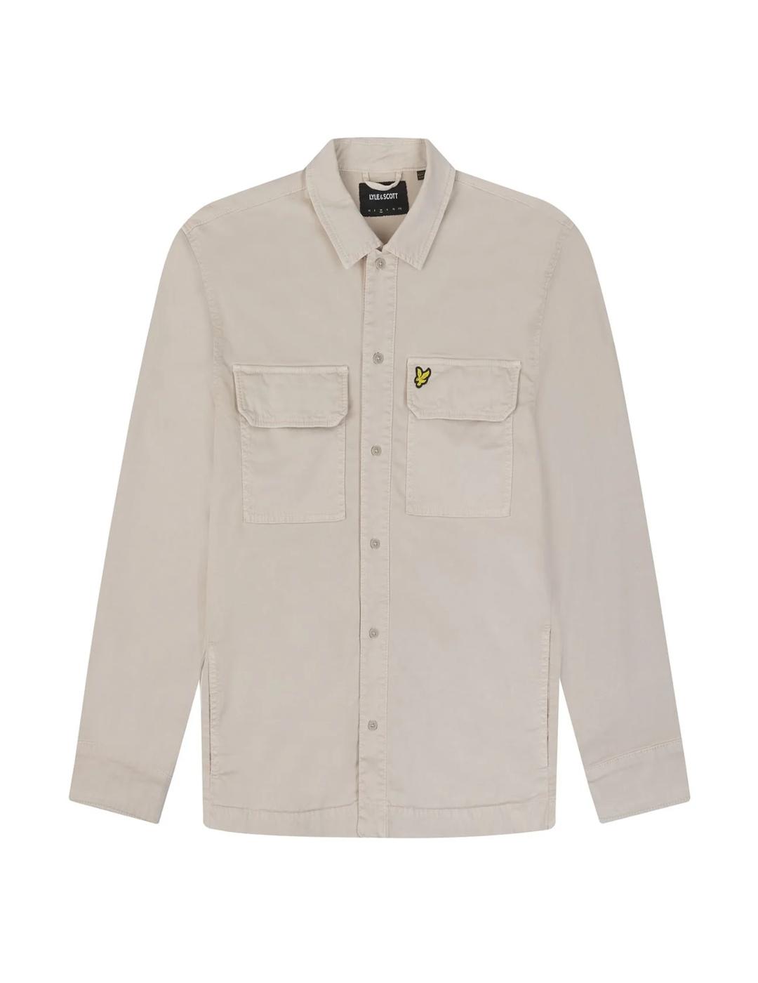 CAMISA LYLE&SCOTT BEIGE GARMENT DYED