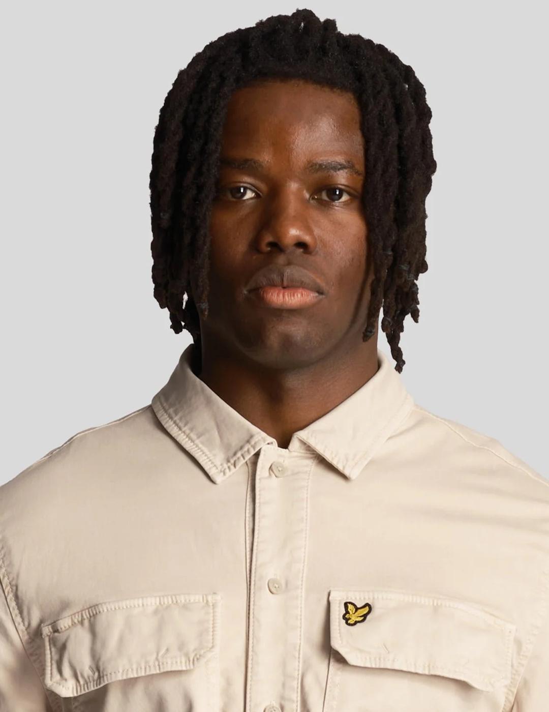 CAMISA LYLE&SCOTT BEIGE GARMENT DYED