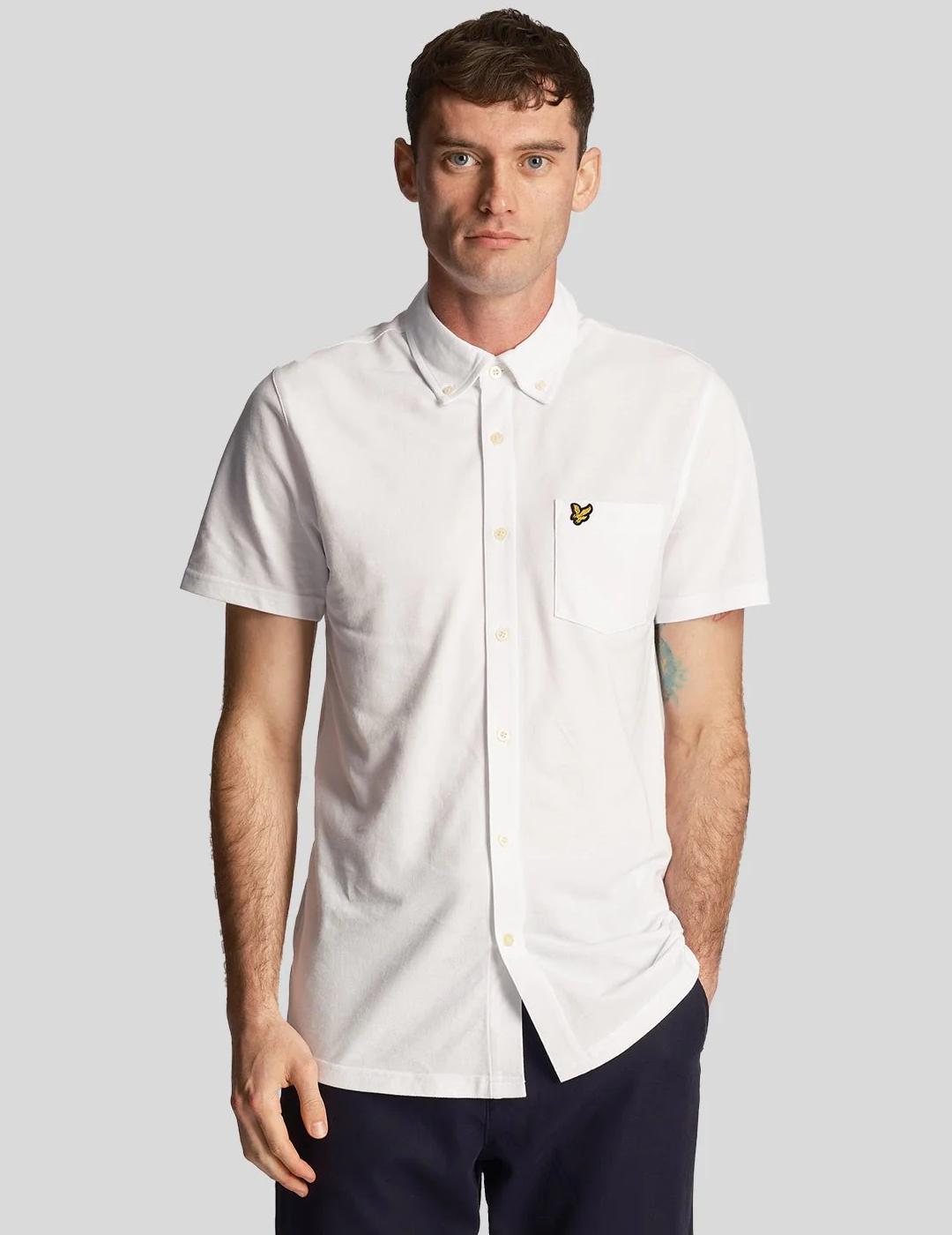 CAMISA LYLE&SCOTT MANGA CORTA BLANCA