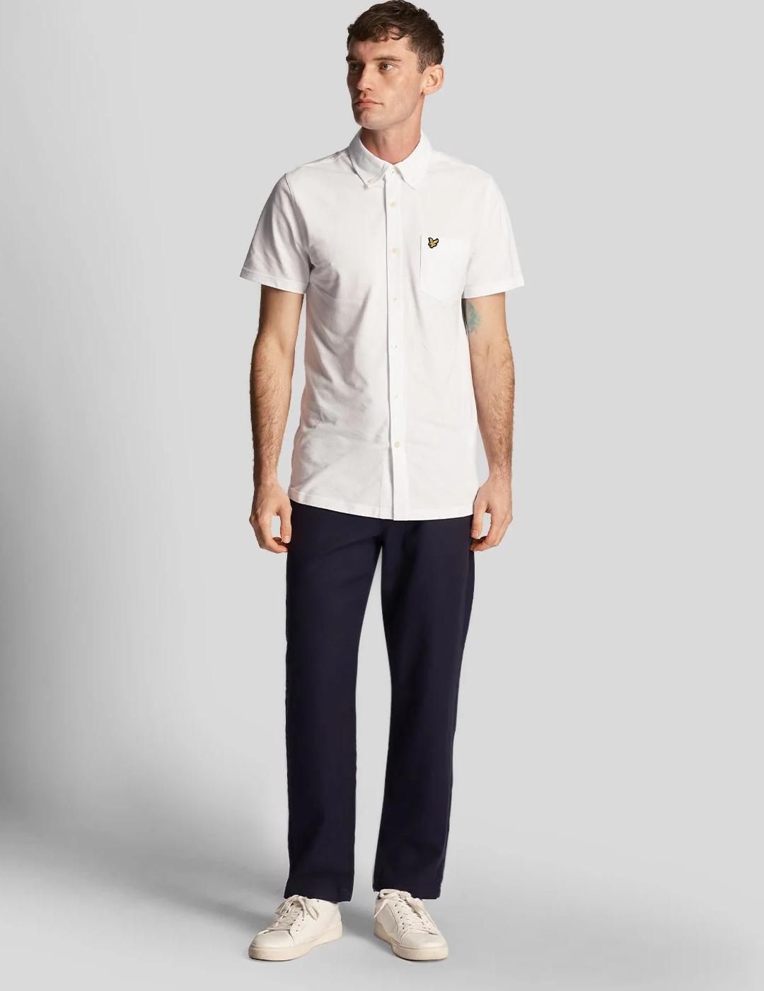 CAMISA LYLE&SCOTT MANGA CORTA BLANCA