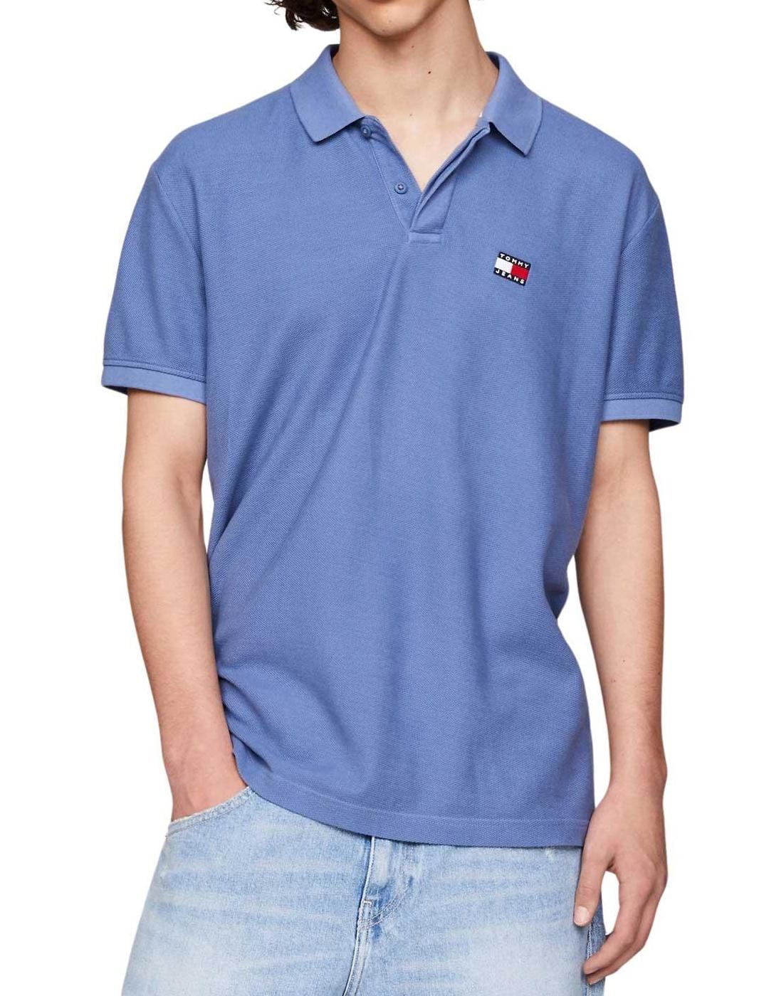 TOMMY POLO AZUL PIQUÉ