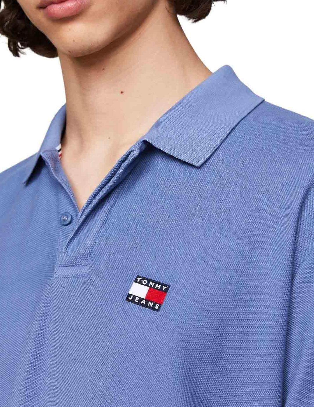 TOMMY POLO AZUL PIQUÉ