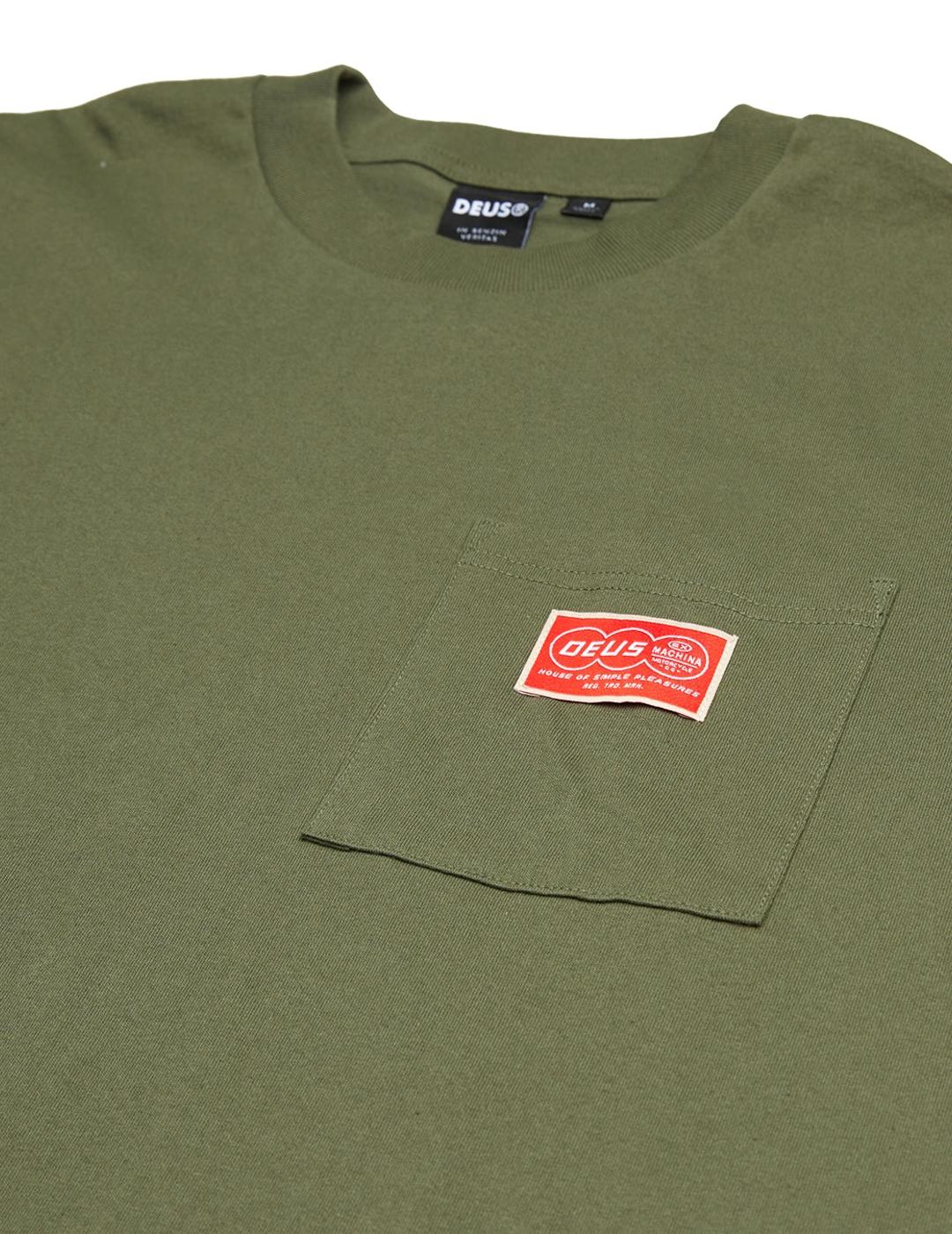 DEUS CAMISETA VENTURE POCKET VERDE