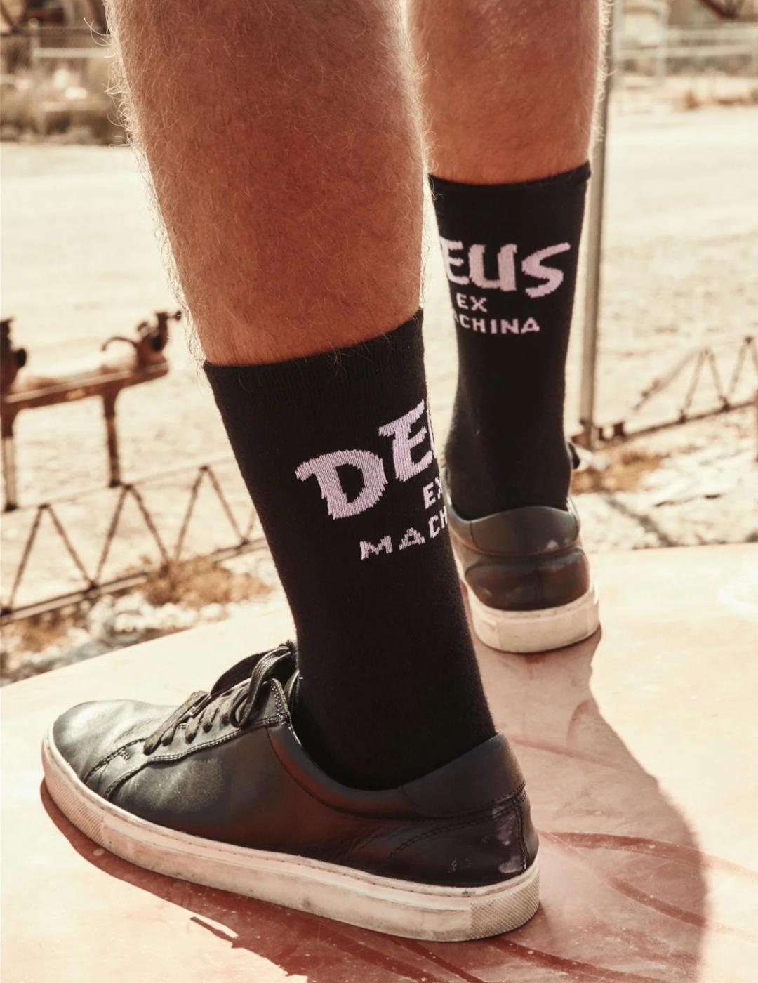 DEUS CALCETINES NEGROS LARGOS CURVE PACK 3