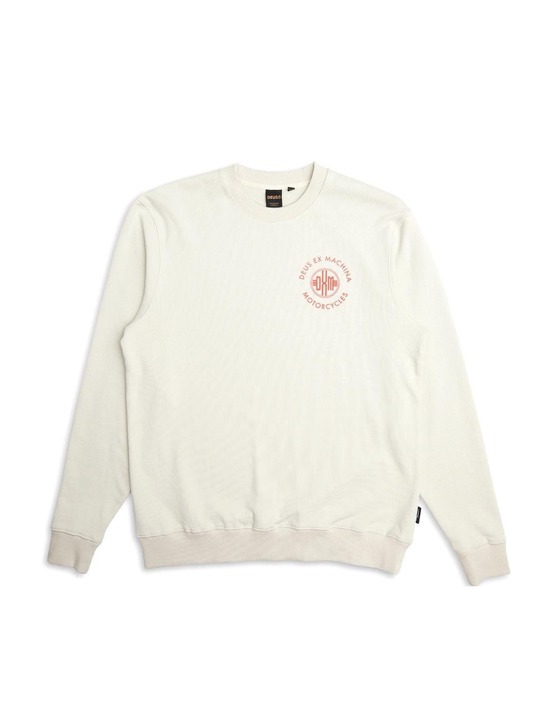 DEUS SUDADERA TENOR DIRTY WHITE