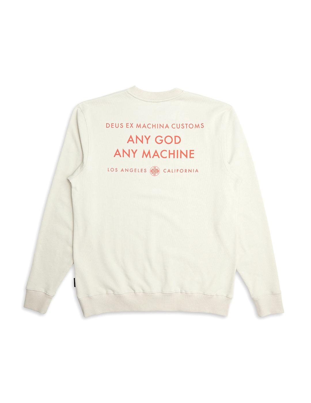 DEUS SUDADERA TENOR DIRTY WHITE