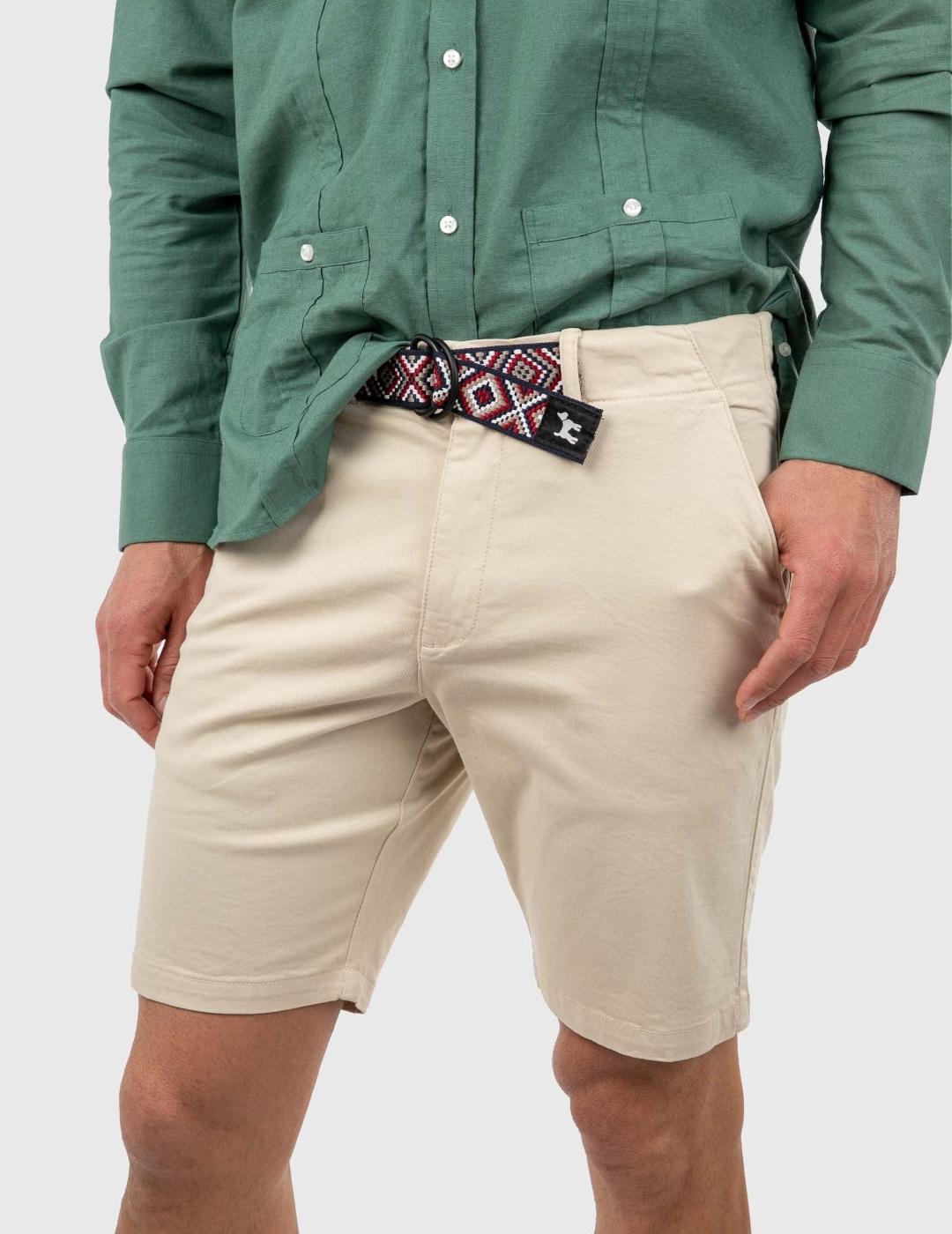 WILLIOT BERMUDA BEIGE CINTURÓN ÉTNICO