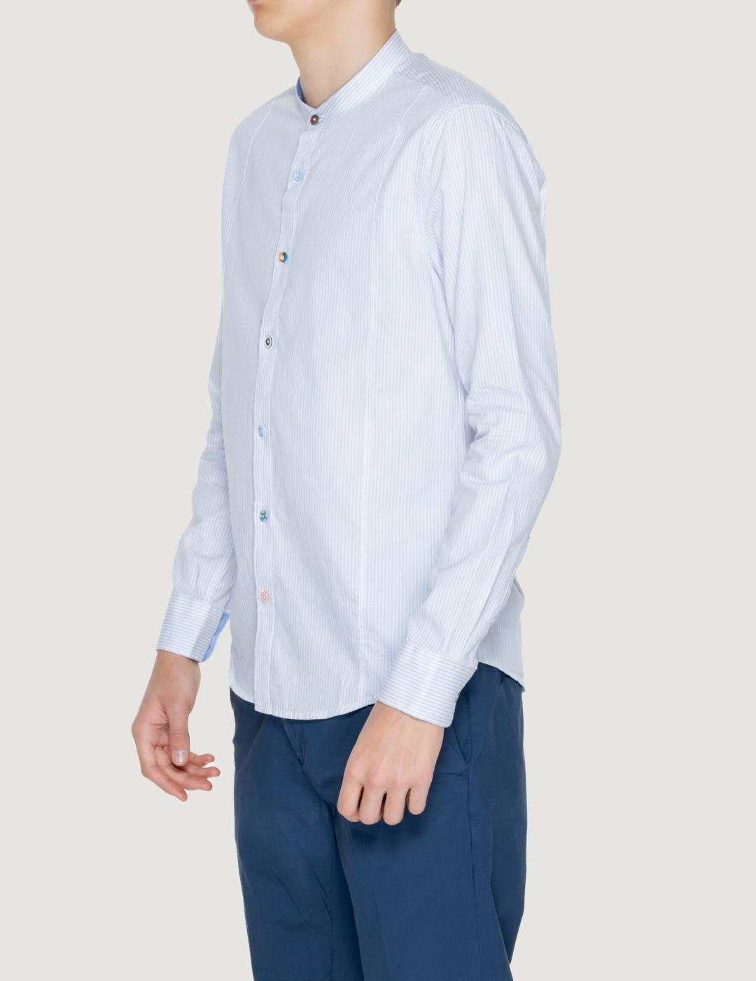 GIANNI LUPO CAMISA RAYAS AZUL