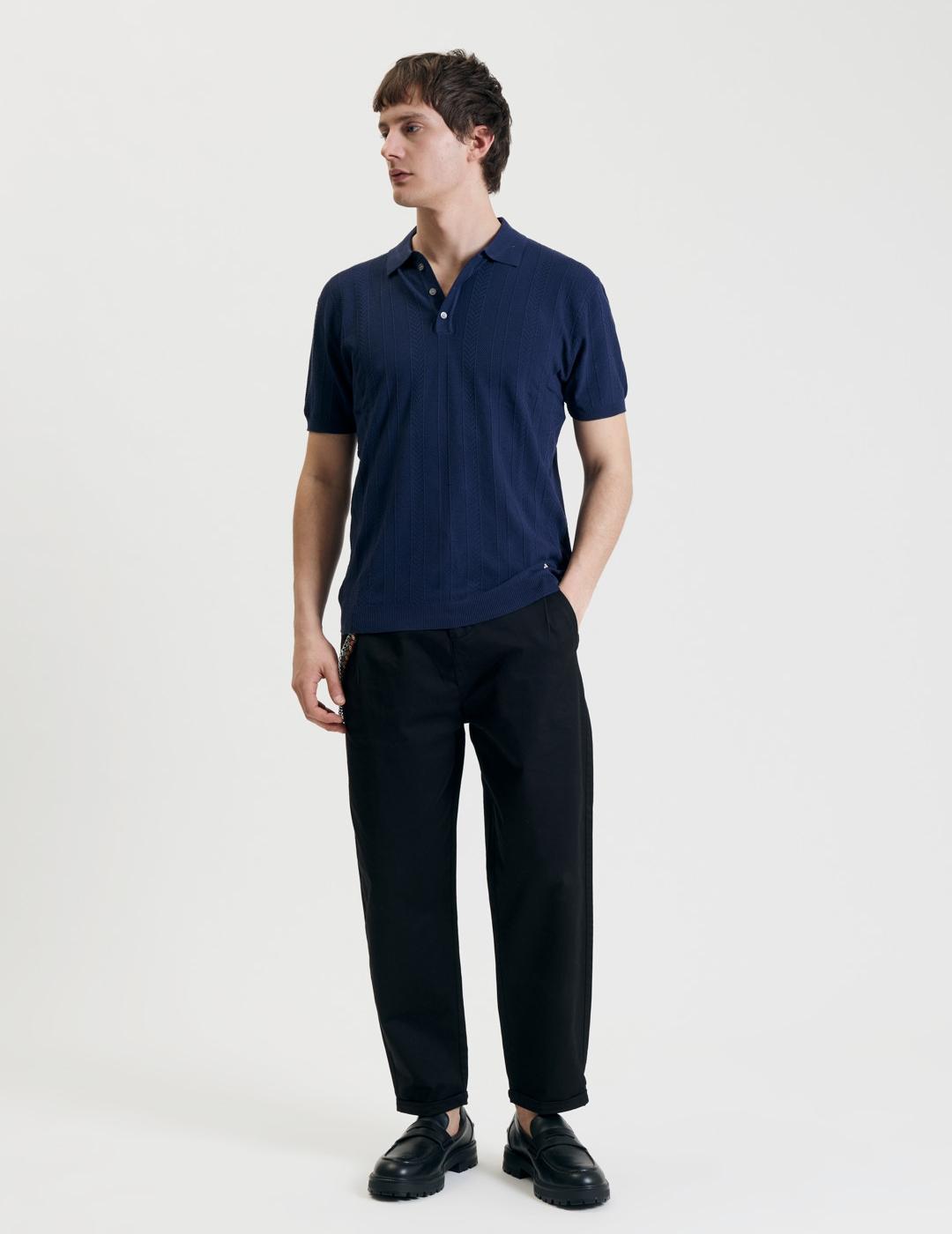 GIANNI LUPO PANTALÓN NEGRO CROPPED