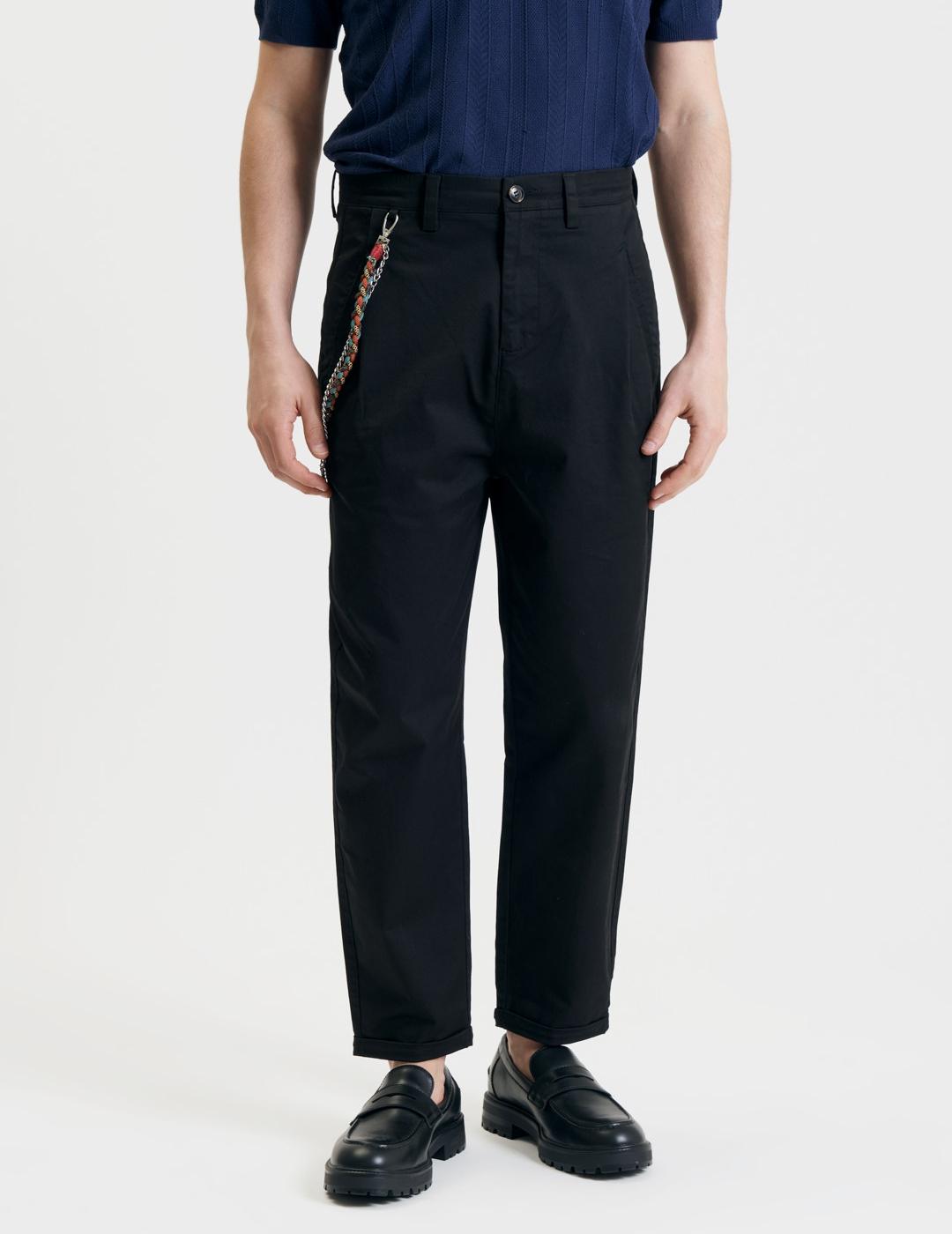 GIANNI LUPO PANTALÓN NEGRO CROPPED