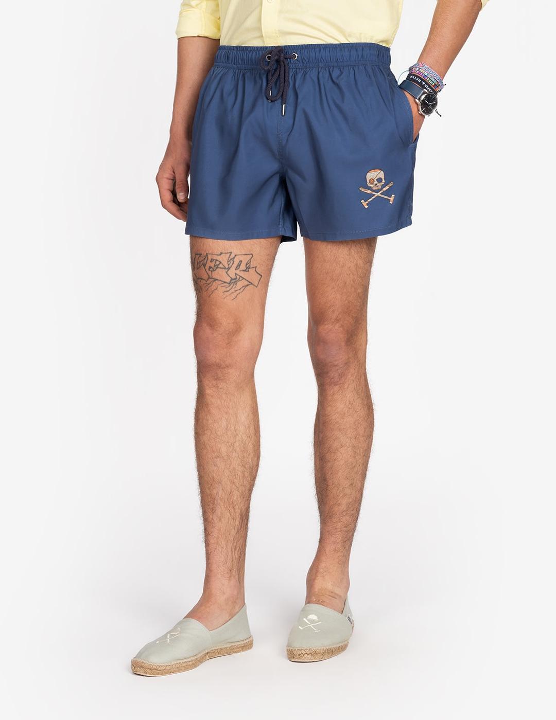 HARPER BAÑADOR AZUL SKULL