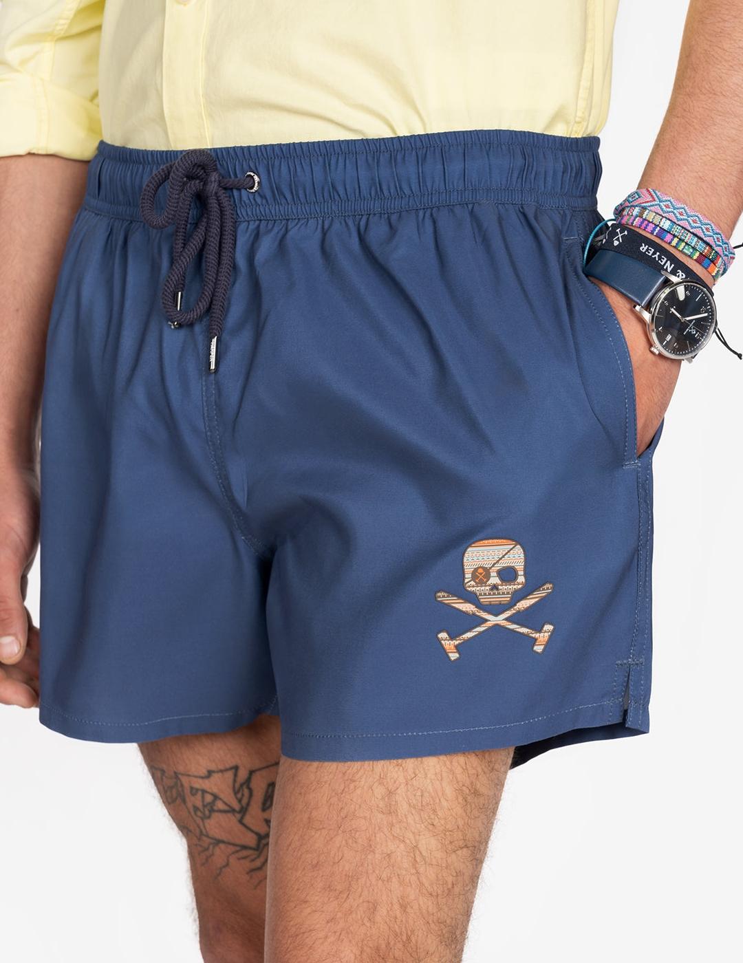 HARPER BAÑADOR AZUL SKULL