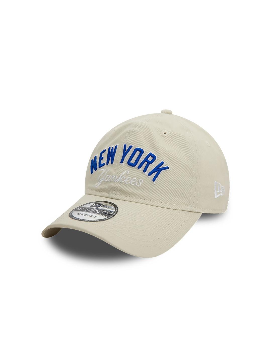 NEW ERA GORRA NY BEIGE AZUL