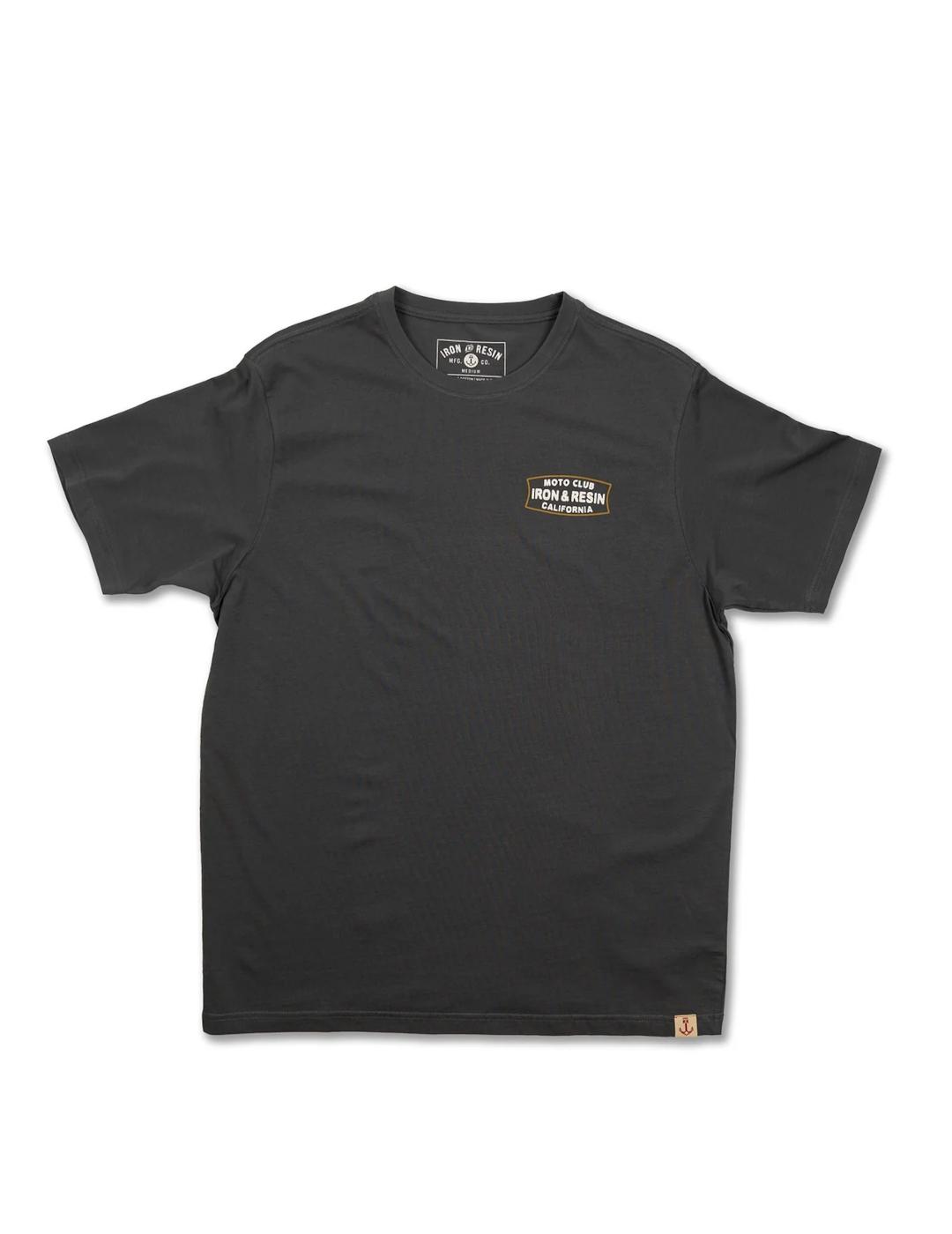 IRON AND RESIN CAMISETA GRIS MOTO CLUB