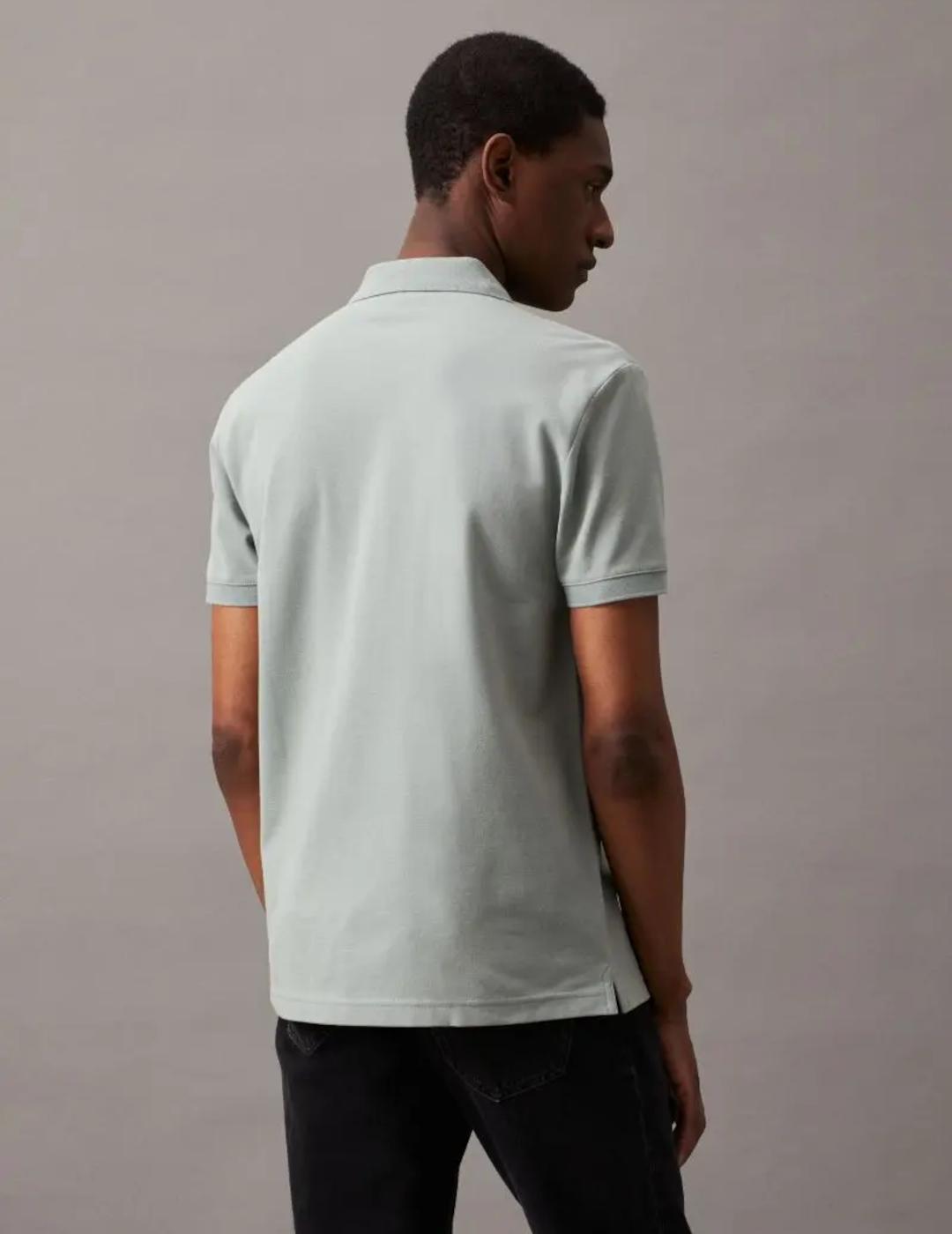 CALVIN KLEIN POLO MONOGRAMA GRAY SLATE